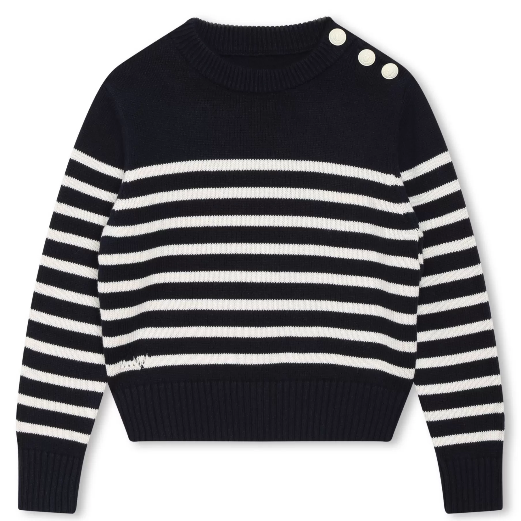 Fille ZADIG & VOLTAIRE Pull Mariniere Coton Et Laine