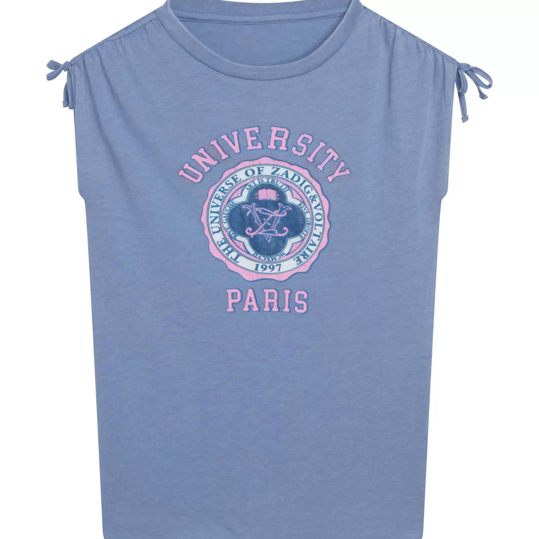 Fille ZADIG & VOLTAIRE Robe A Col Rond Avec Blason