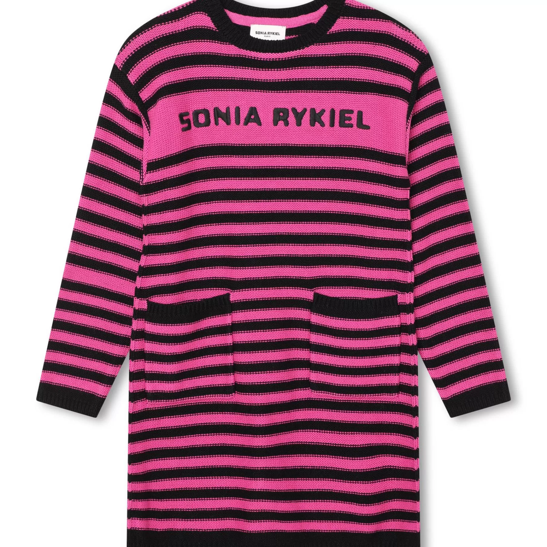 Fille SONIA RYKIEL Robe Bicolore A Rayures