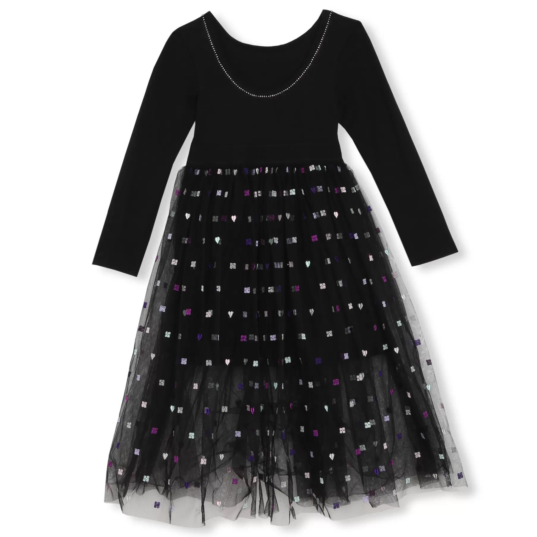Fille GIVENCHY Robe Bimatiere Avec Broderies