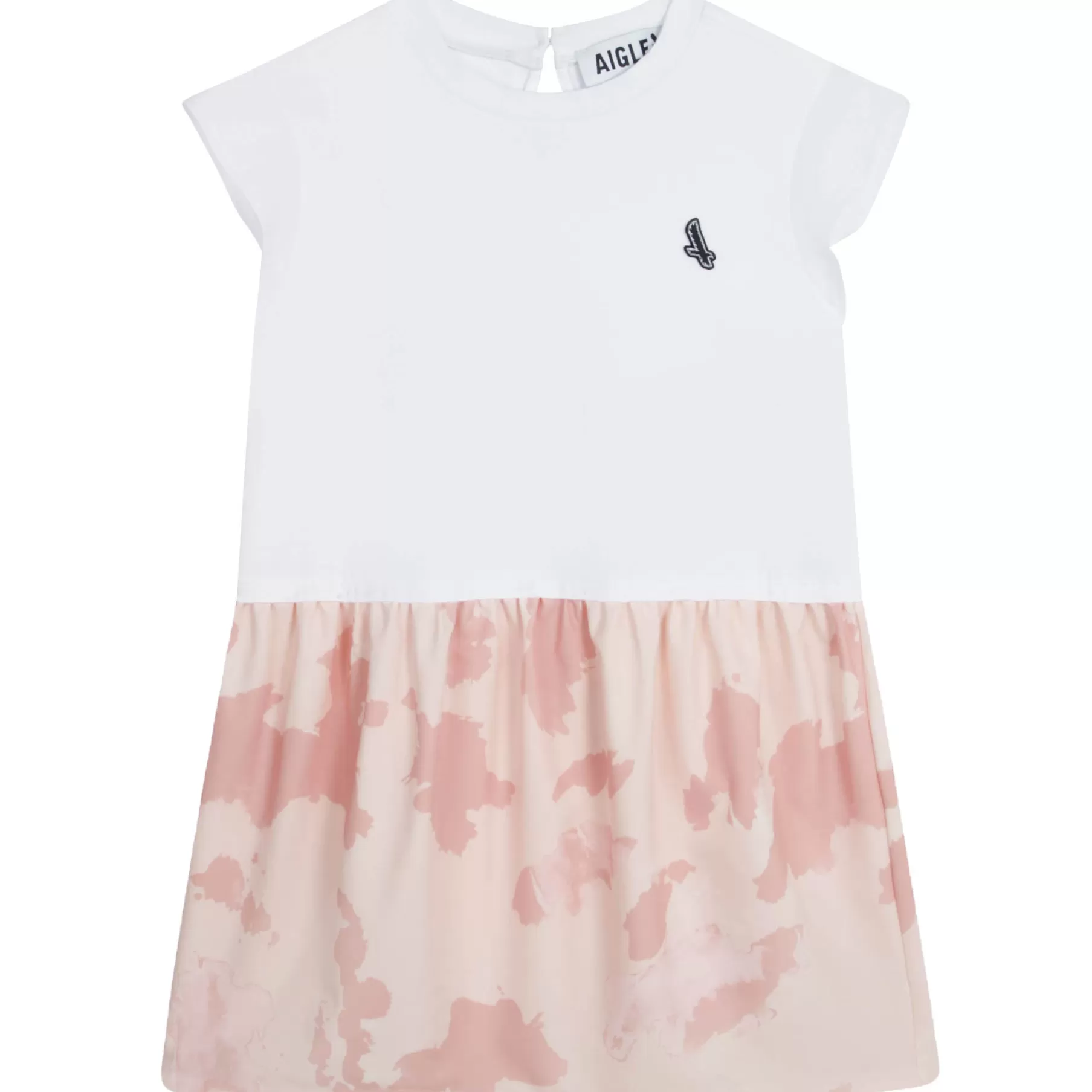 Fille AIGLE Robe Bimatiere Avec Imprime