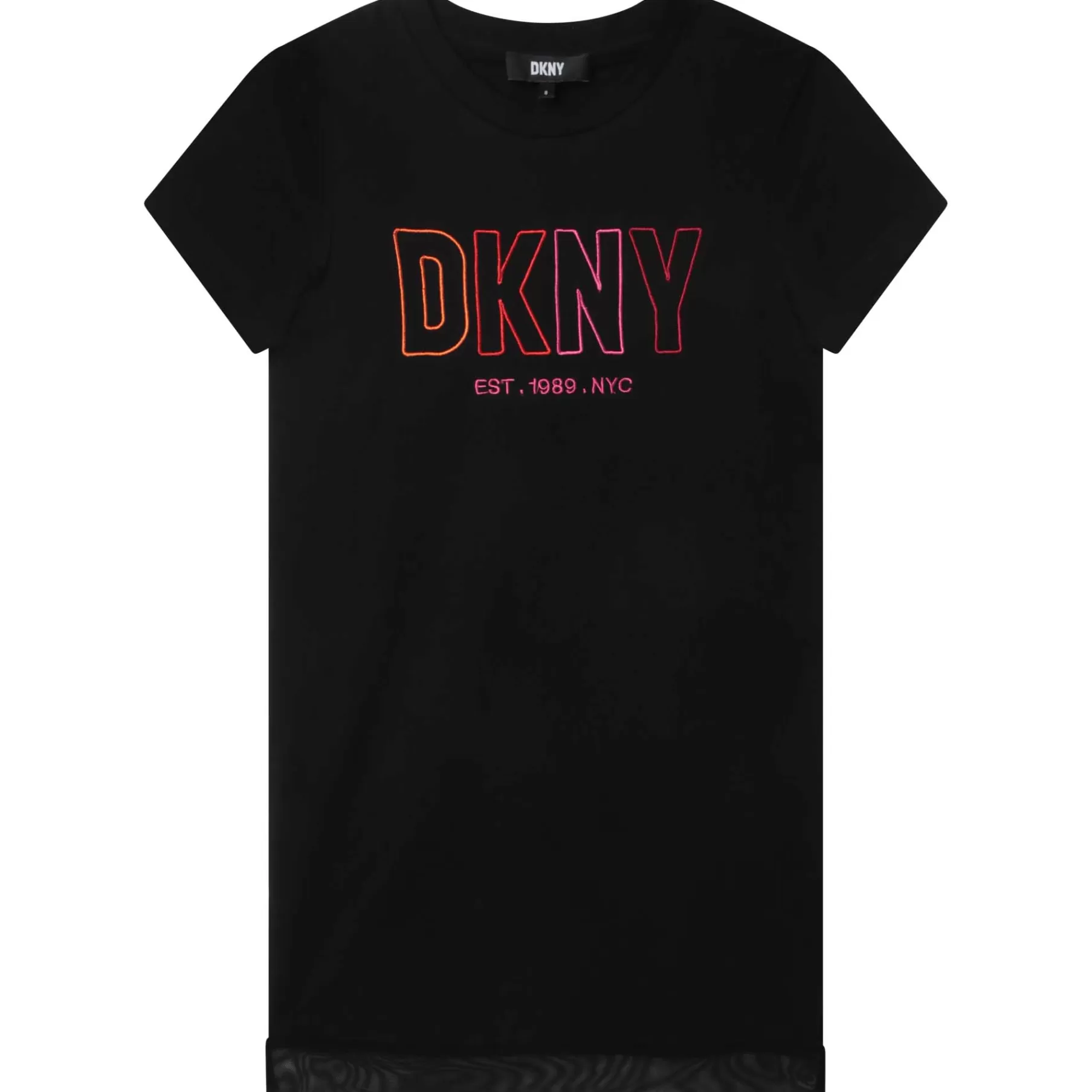 Fille DKNY Robe Bimatiere Brodee