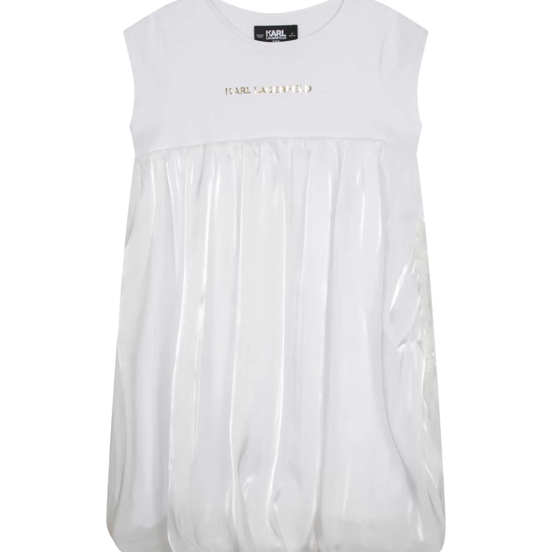 Fille KARL LAGERFELD KIDS Robe Boule Jupe Nacree