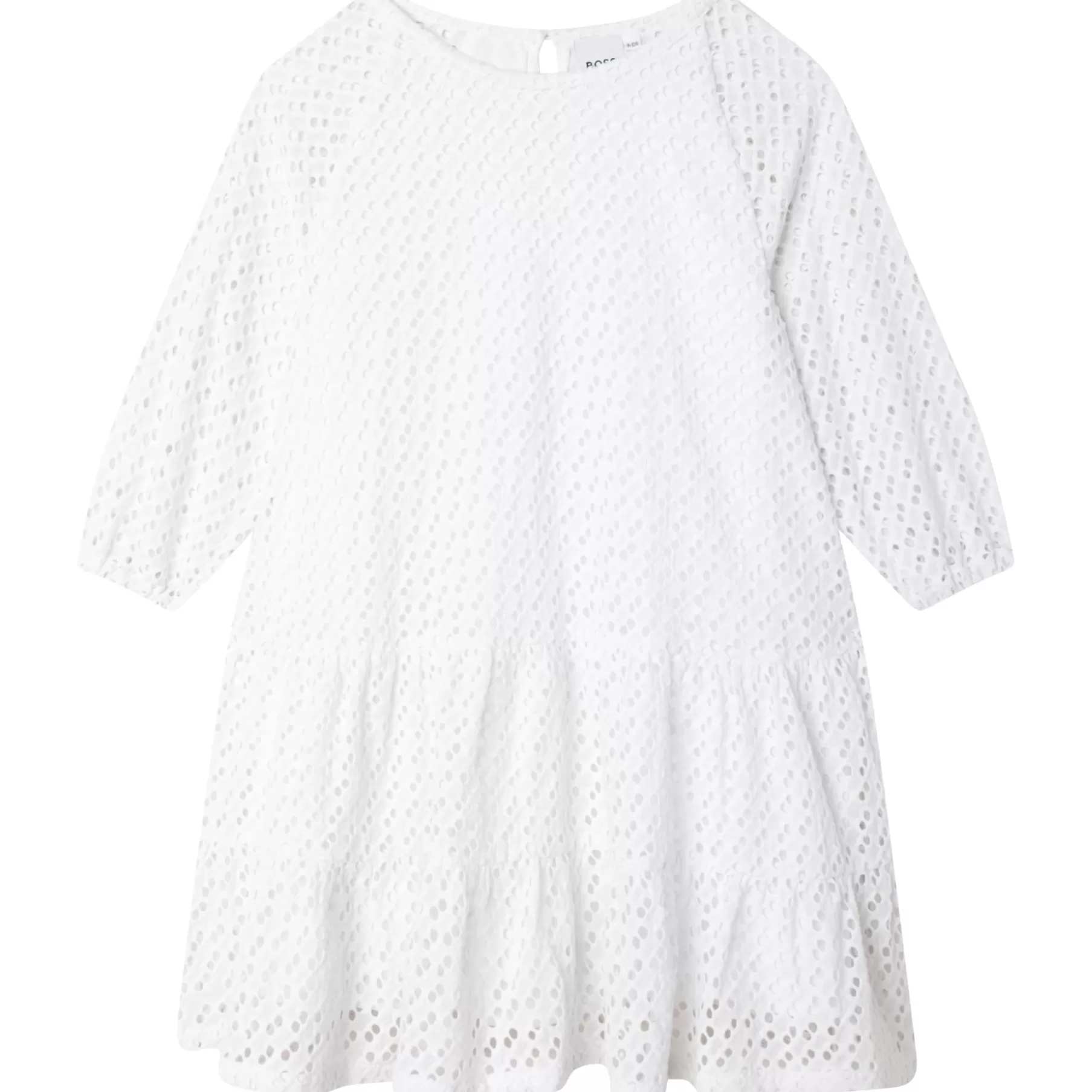Fille BOSS Robe Broderie Anglaise Coton