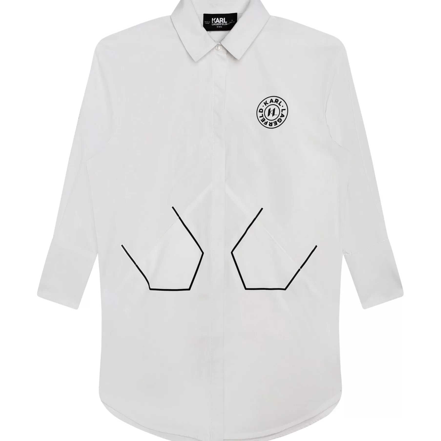 Fille KARL LAGERFELD KIDS Robe Chemise Avec Logo