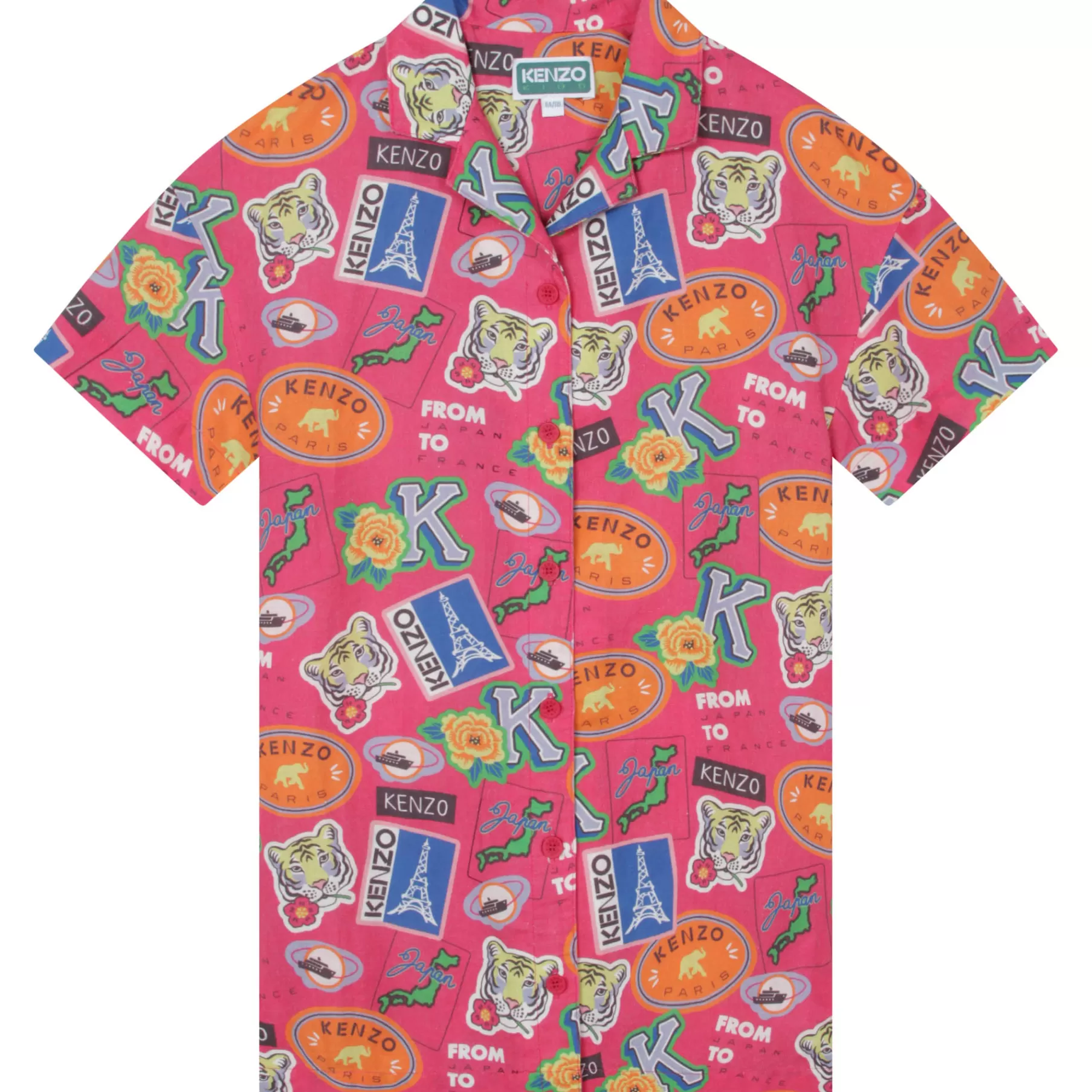 Fille KENZO KIDS Robe Chemise En Coton Et Lin