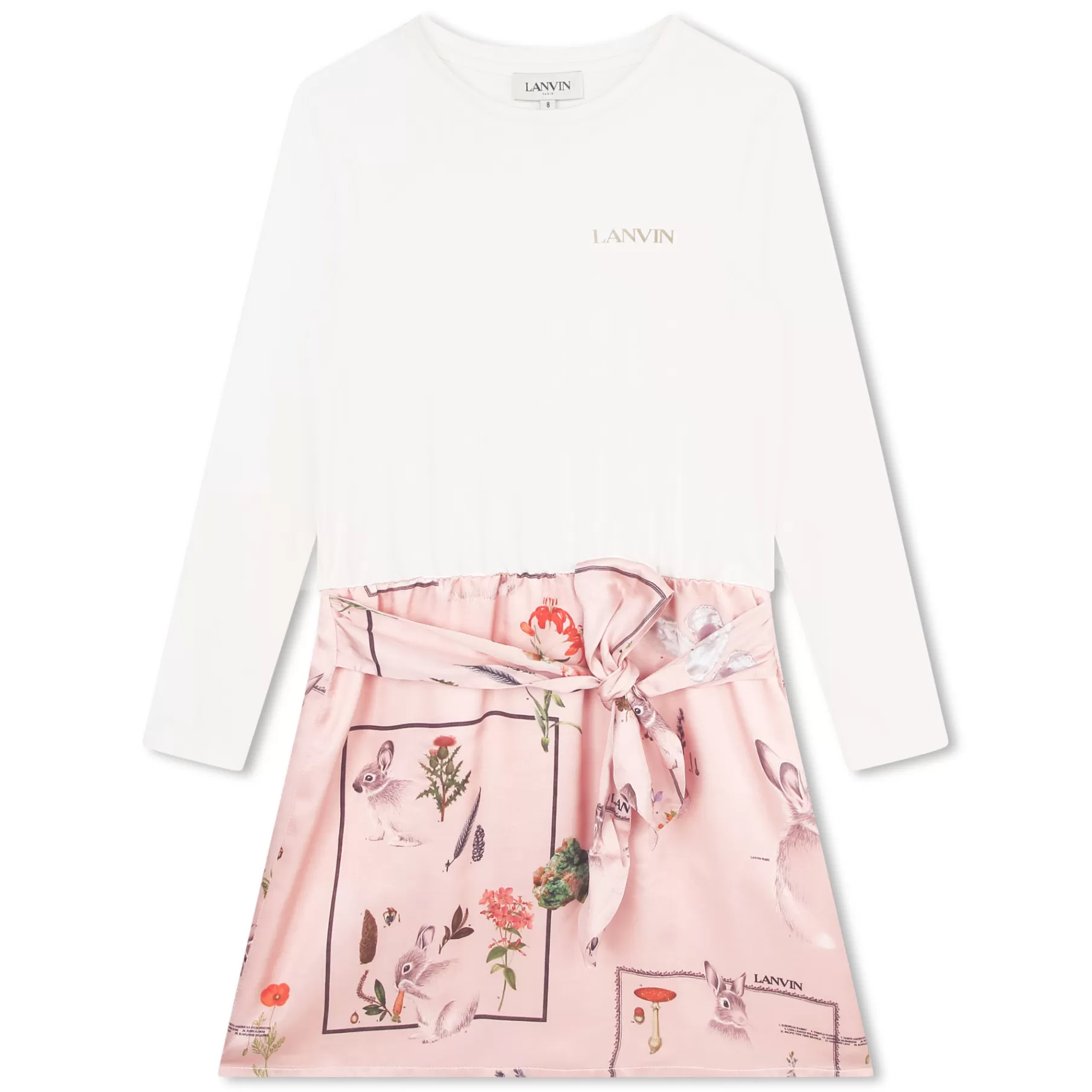 Fille LANVIN Robe Courte Bi-Matiere