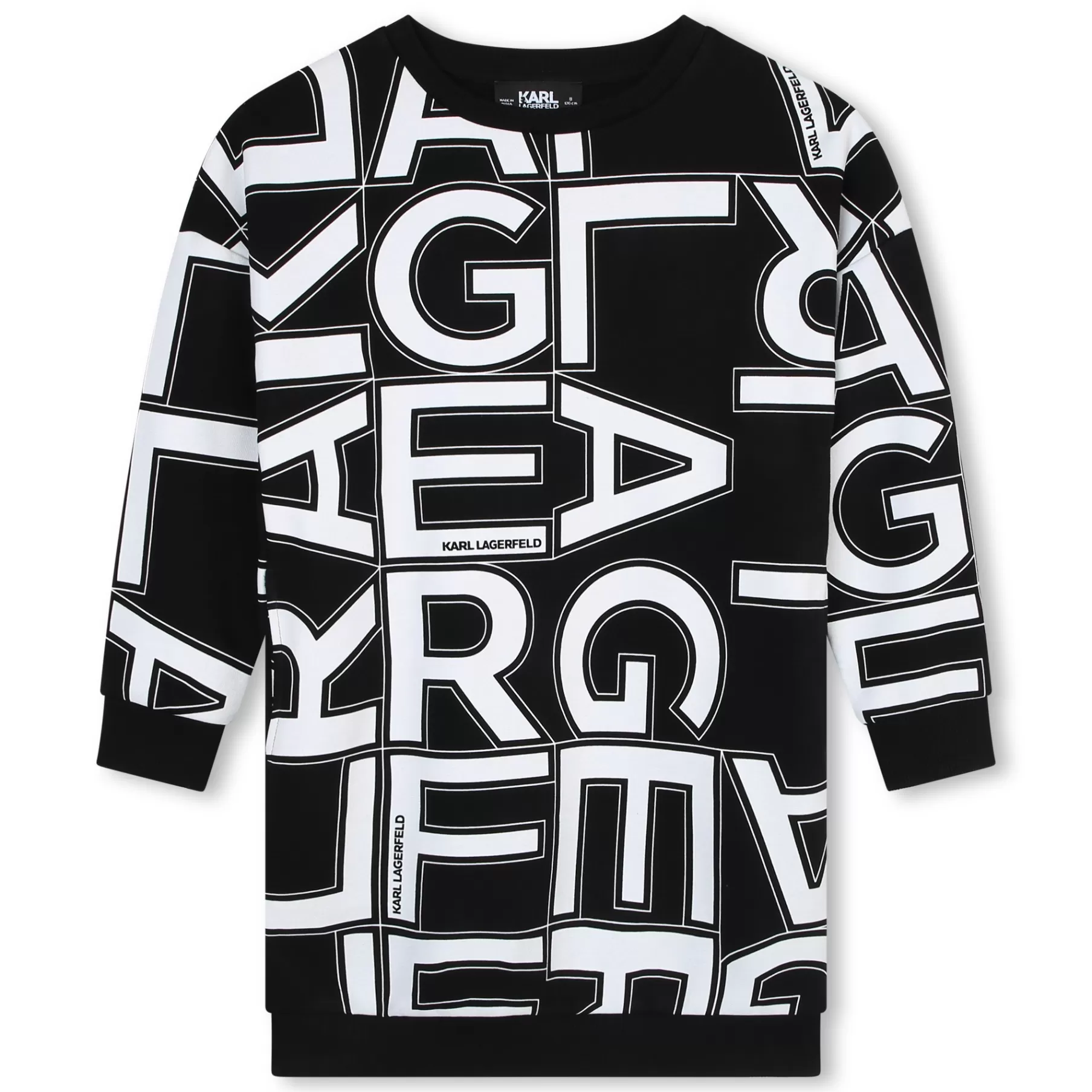 Fille KARL LAGERFELD KIDS Robe Droite A Manches Longues