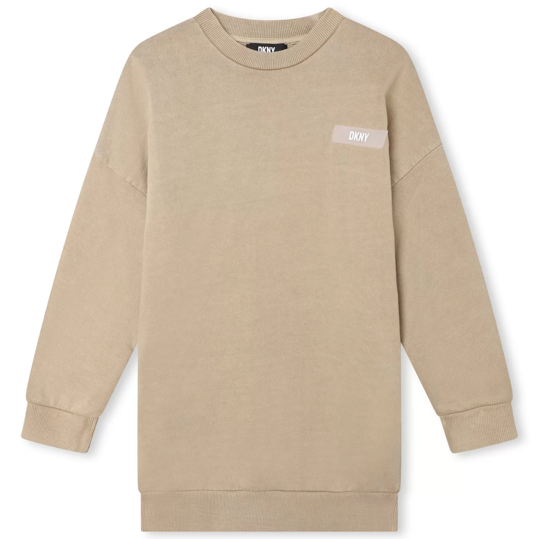 Fille DKNY Robe Droite En Coton Avec Logo