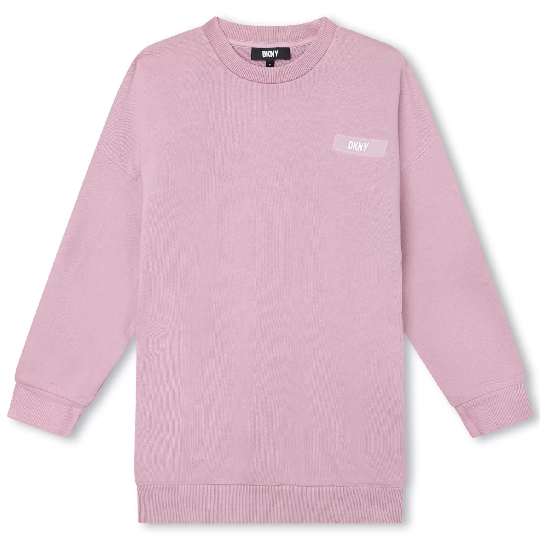Fille DKNY Robe Droite En Coton Avec Logo