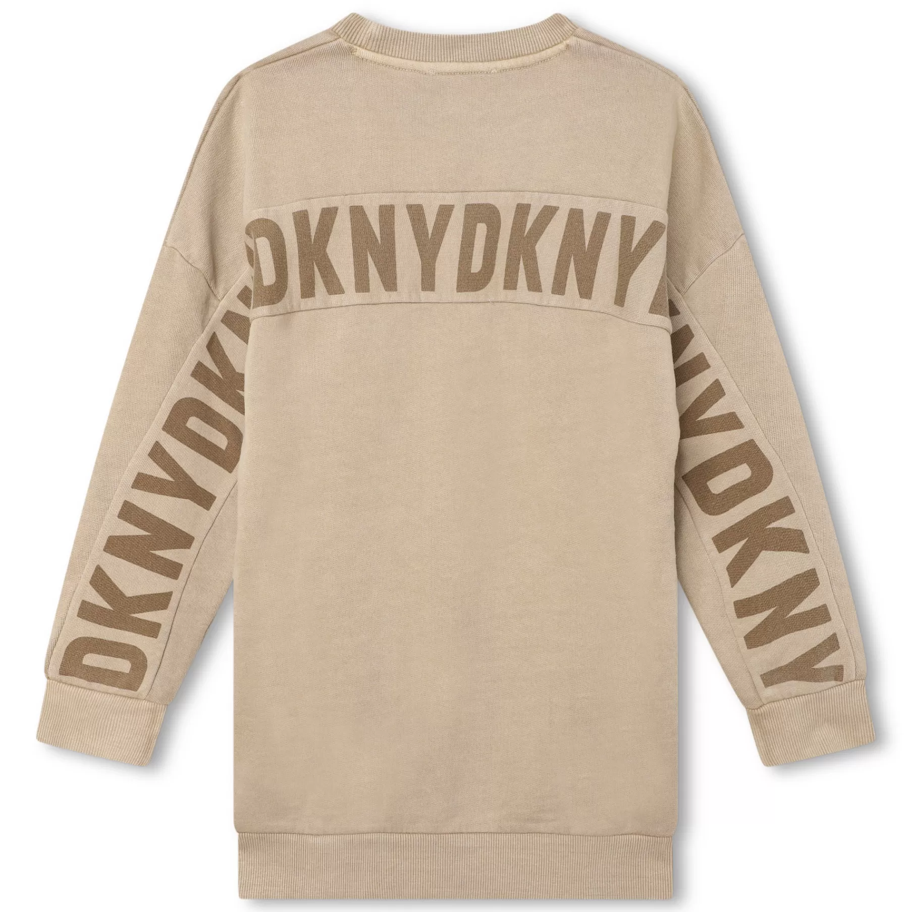 Fille DKNY Robe Droite En Coton Avec Logo