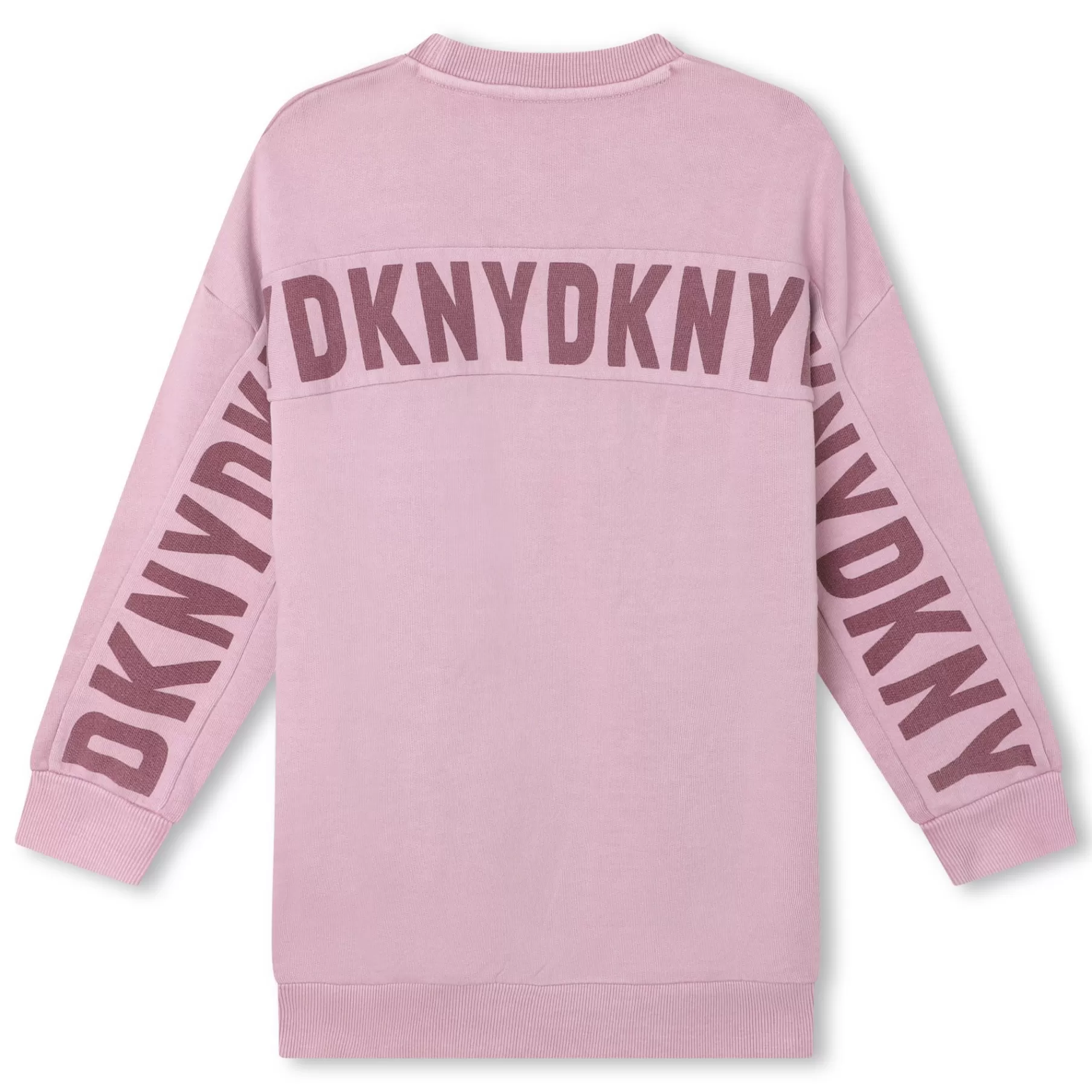 Fille DKNY Robe Droite En Coton Avec Logo