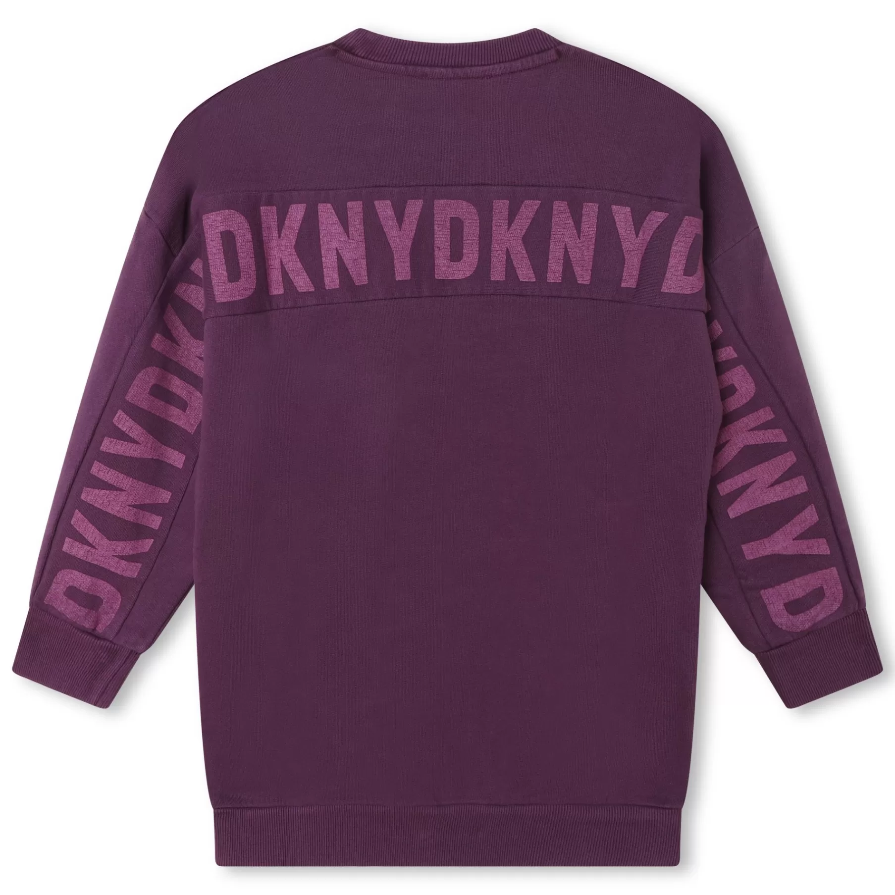 Fille DKNY Robe Droite En Coton Avec Logo
