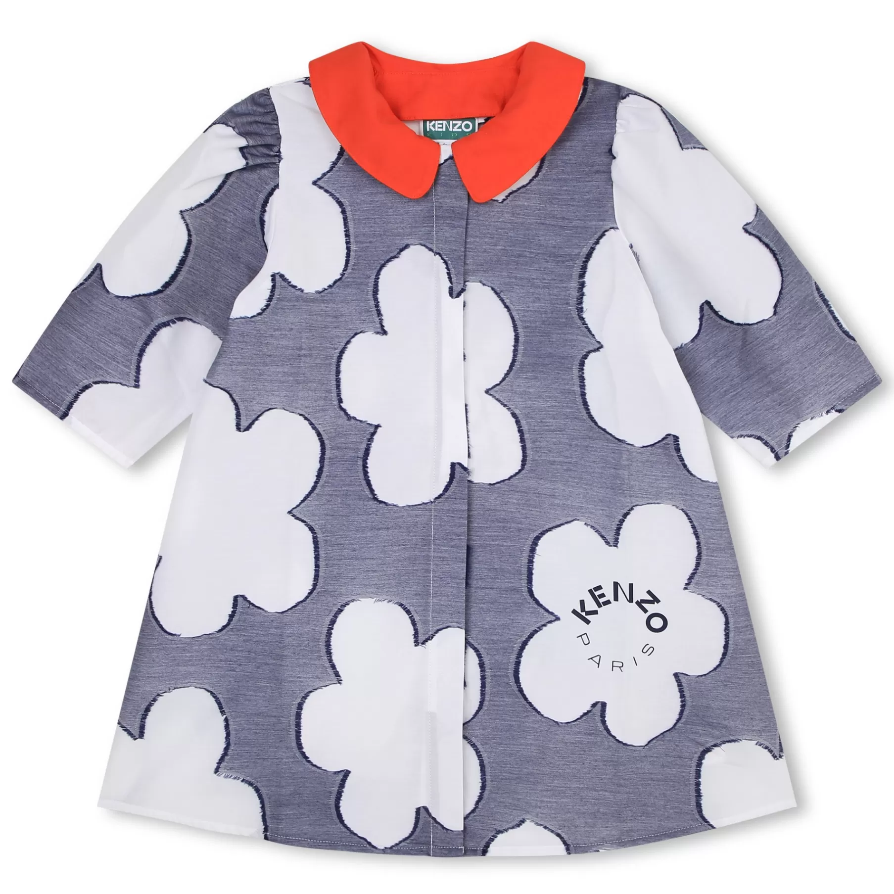 Fille KENZO KIDS Robe En Coton Col Amovible