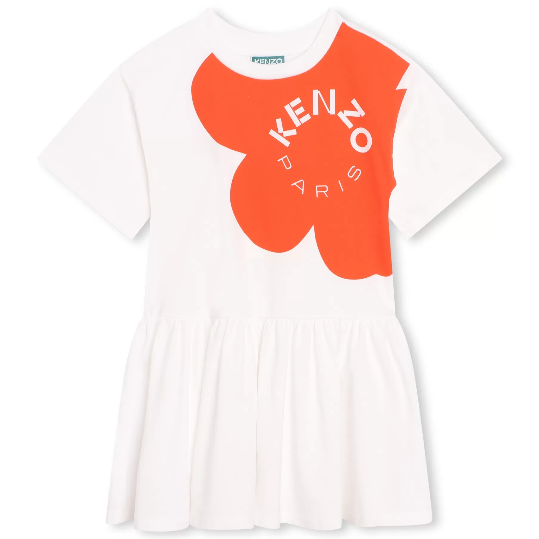 Fille KENZO KIDS Robe En Coton Imprime Fleur