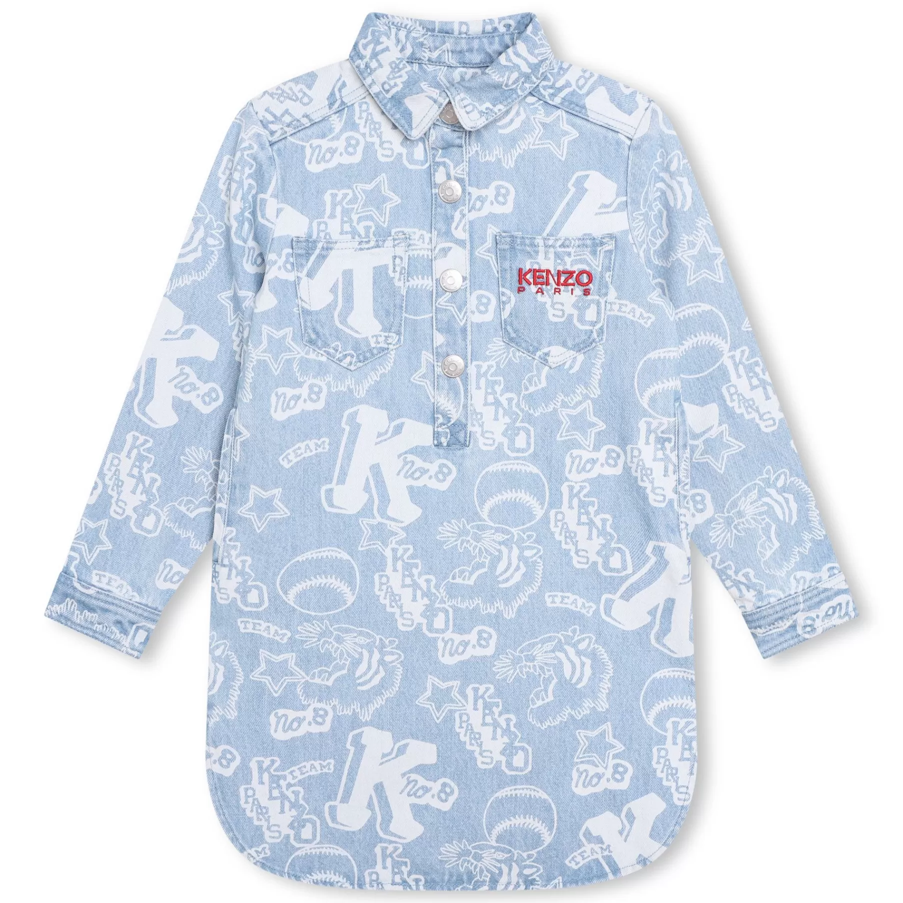 Fille KENZO KIDS Robe En Jean Imprime