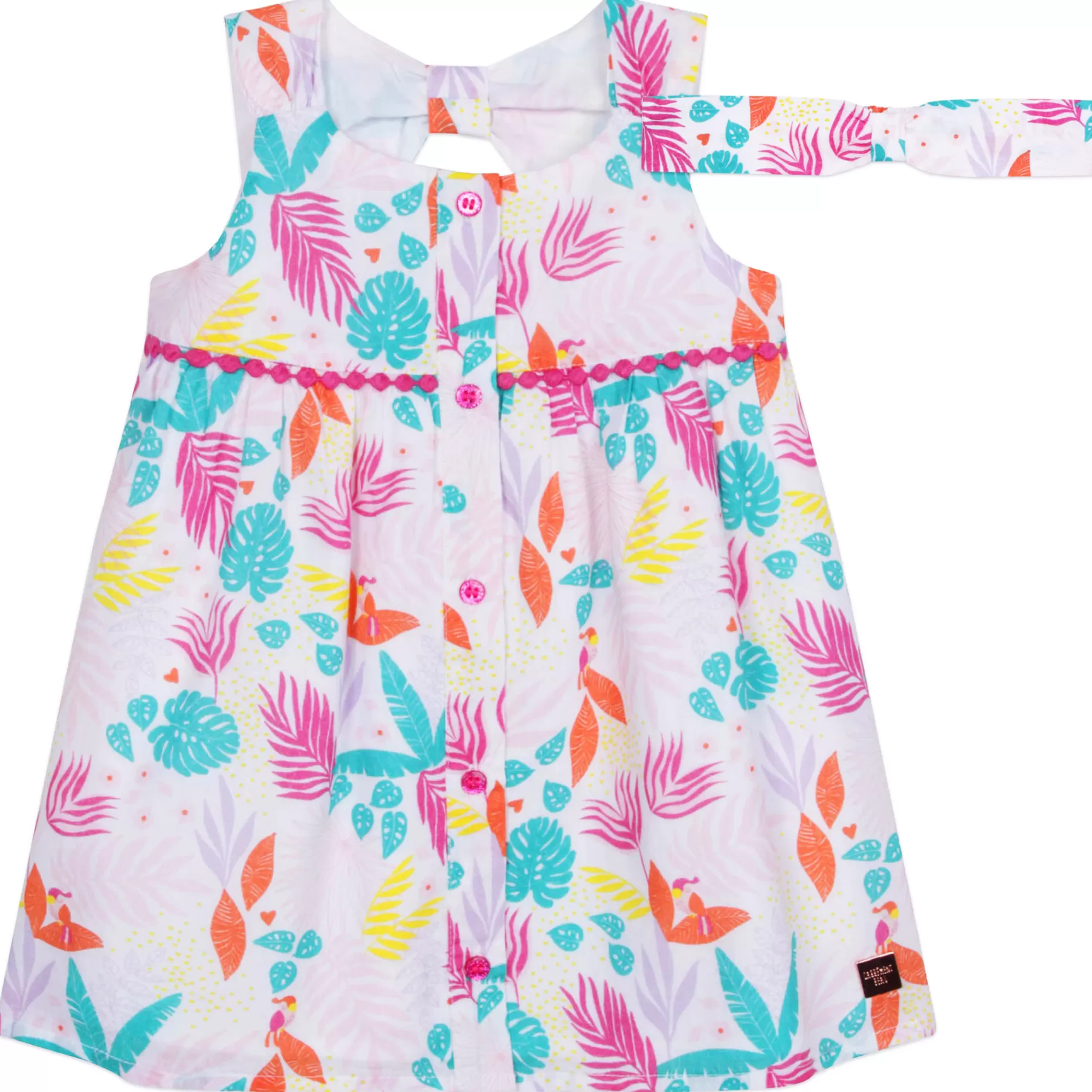 Fille CARREMENT BEAU Robe Et Bandeau Percale Coton
