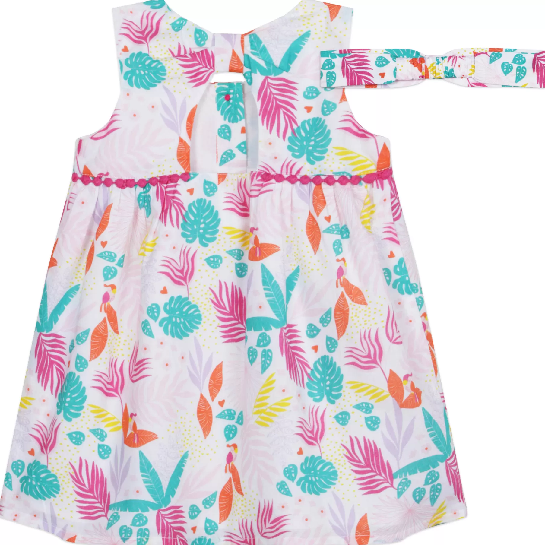Fille CARREMENT BEAU Robe Et Bandeau Percale Coton