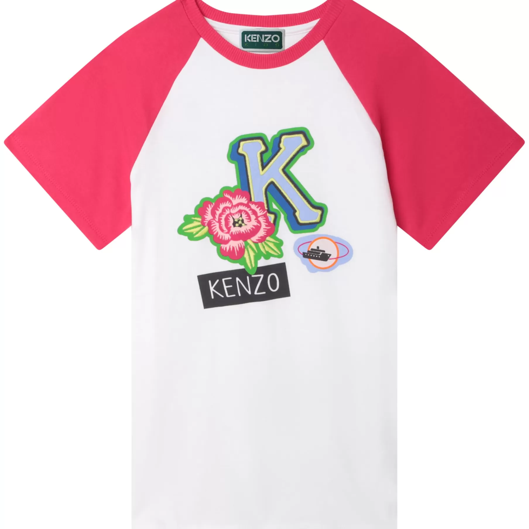 Fille KENZO KIDS Robe Manches Courtes En Coton