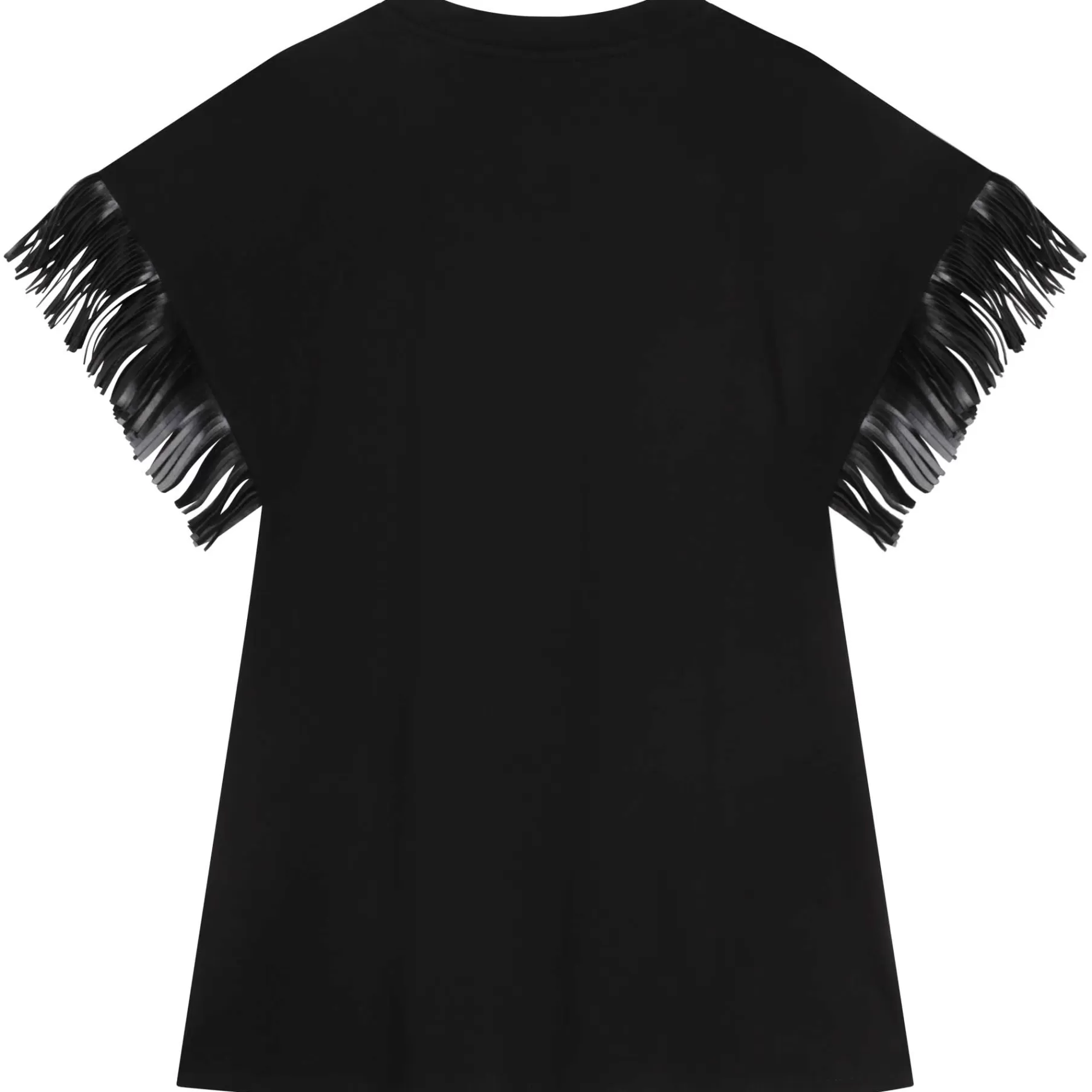Fille DKNY Robe Manches Courtes Frangees
