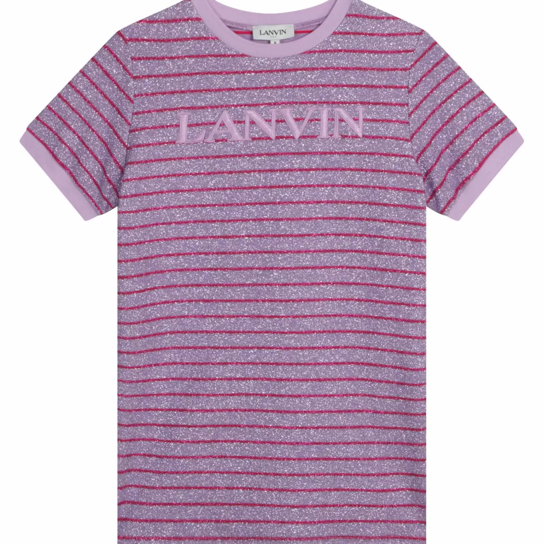 Fille LANVIN Robe Molletonnee A Rayures
