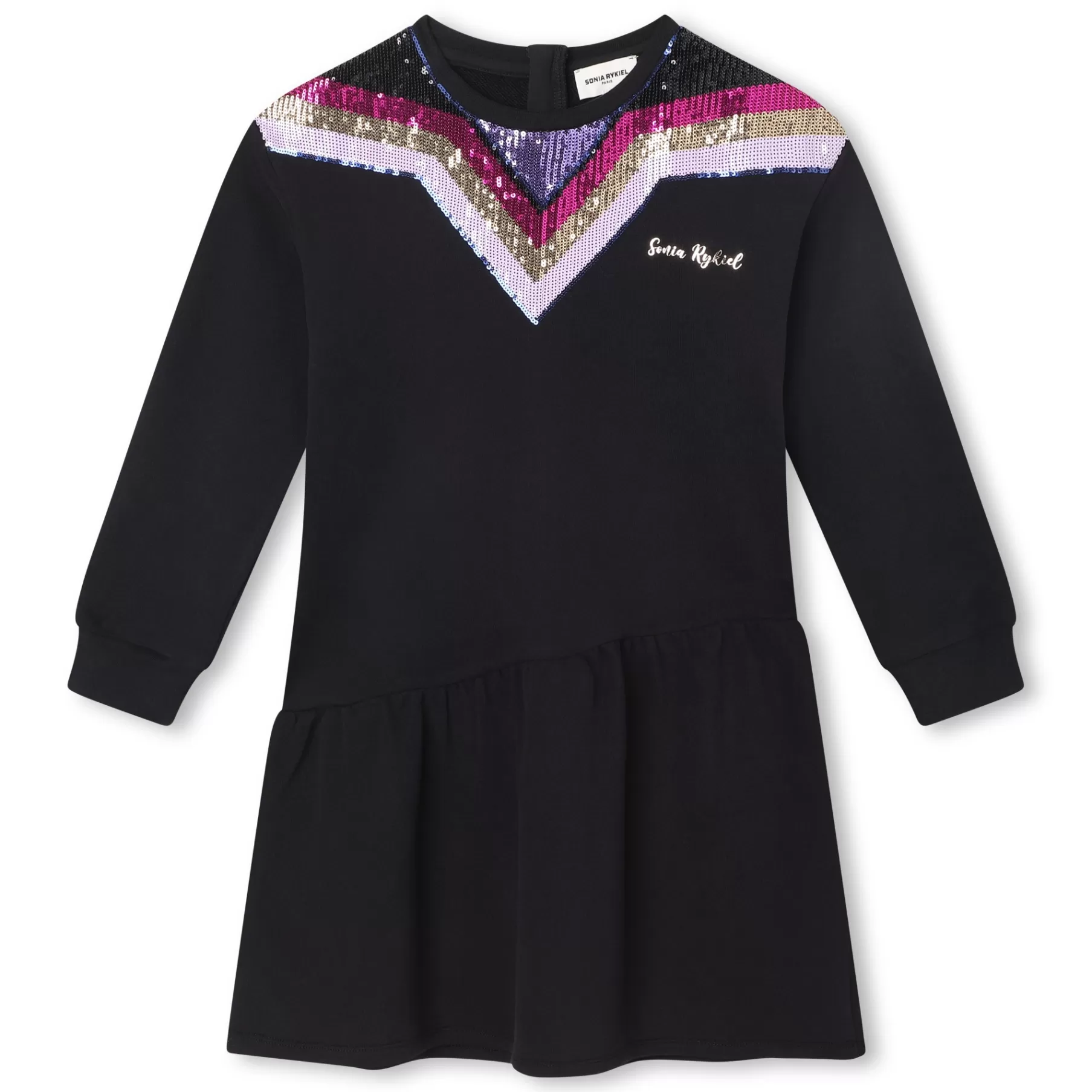 Fille SONIA RYKIEL Robe Molletonnee A Sequins