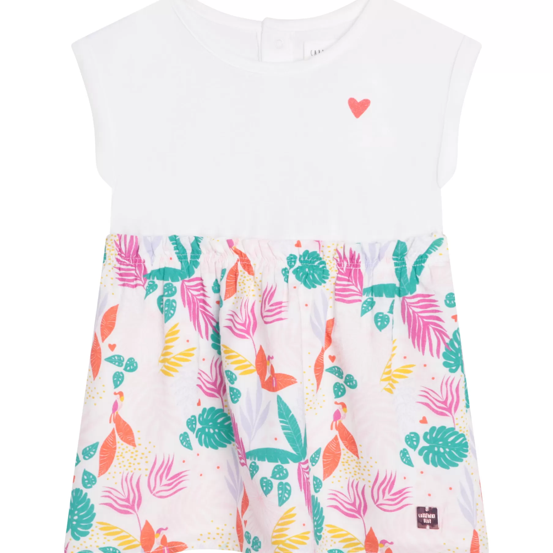 Fille CARREMENT BEAU Robe Motif Tropical