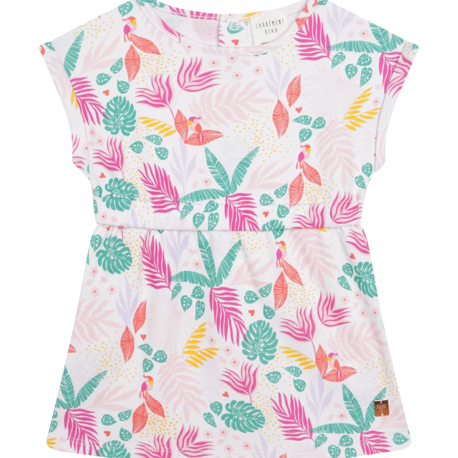 Fille CARREMENT BEAU Robe Motif Tropical