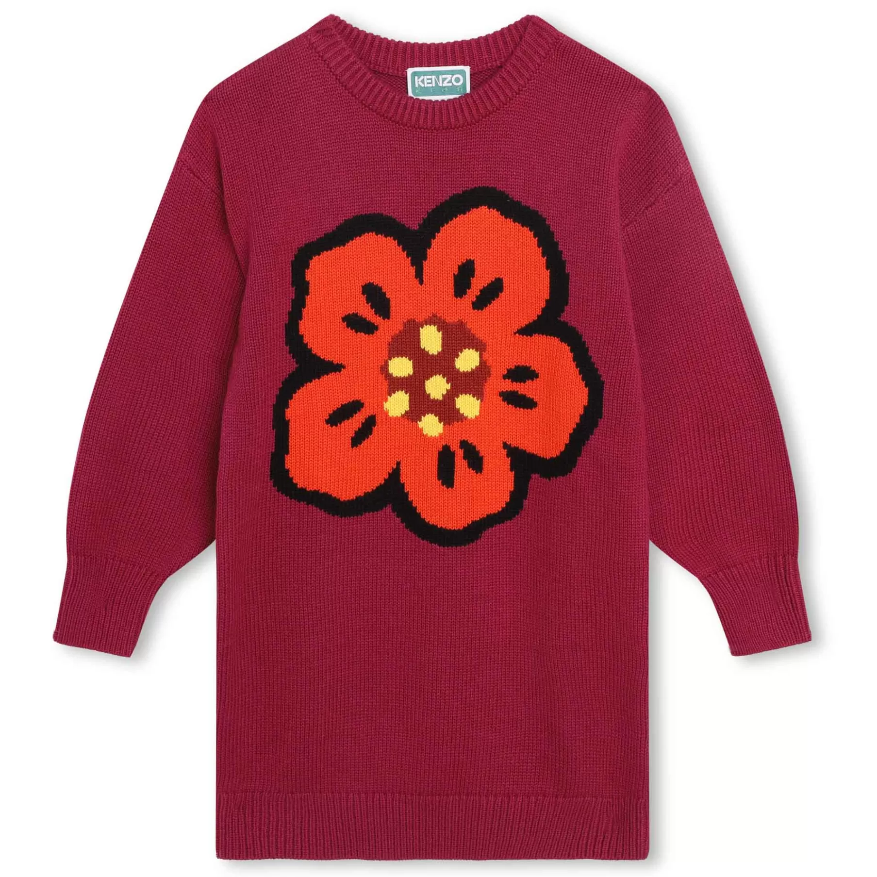 Fille KENZO KIDS Robe Pull Coton Laine Melanges