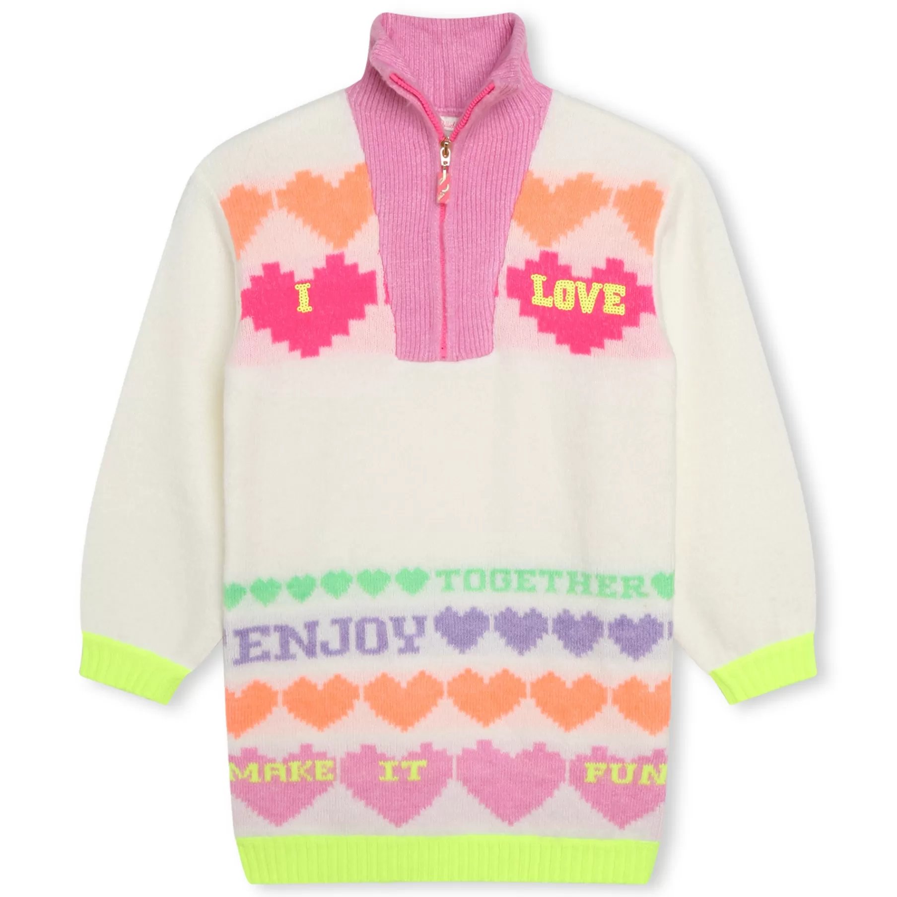 Fille BILLIEBLUSH Robe Pull Jacquard Col Montant