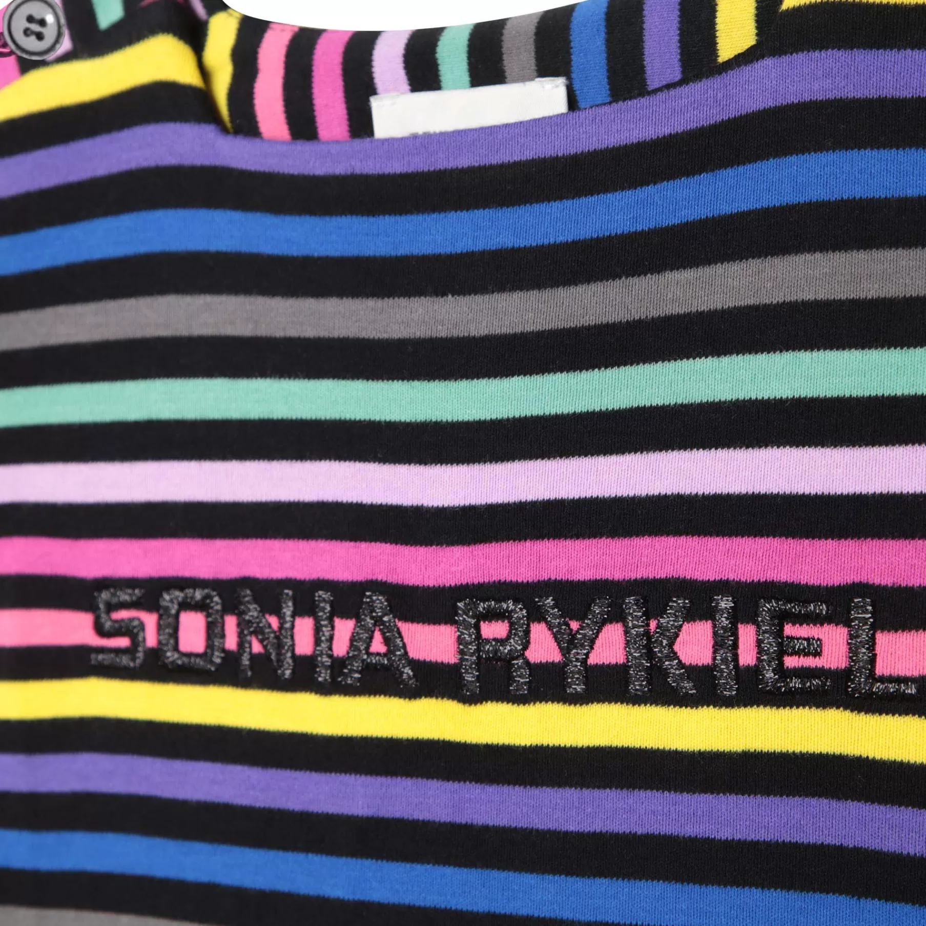 Fille SONIA RYKIEL Robe Rayee A Manches Courtes