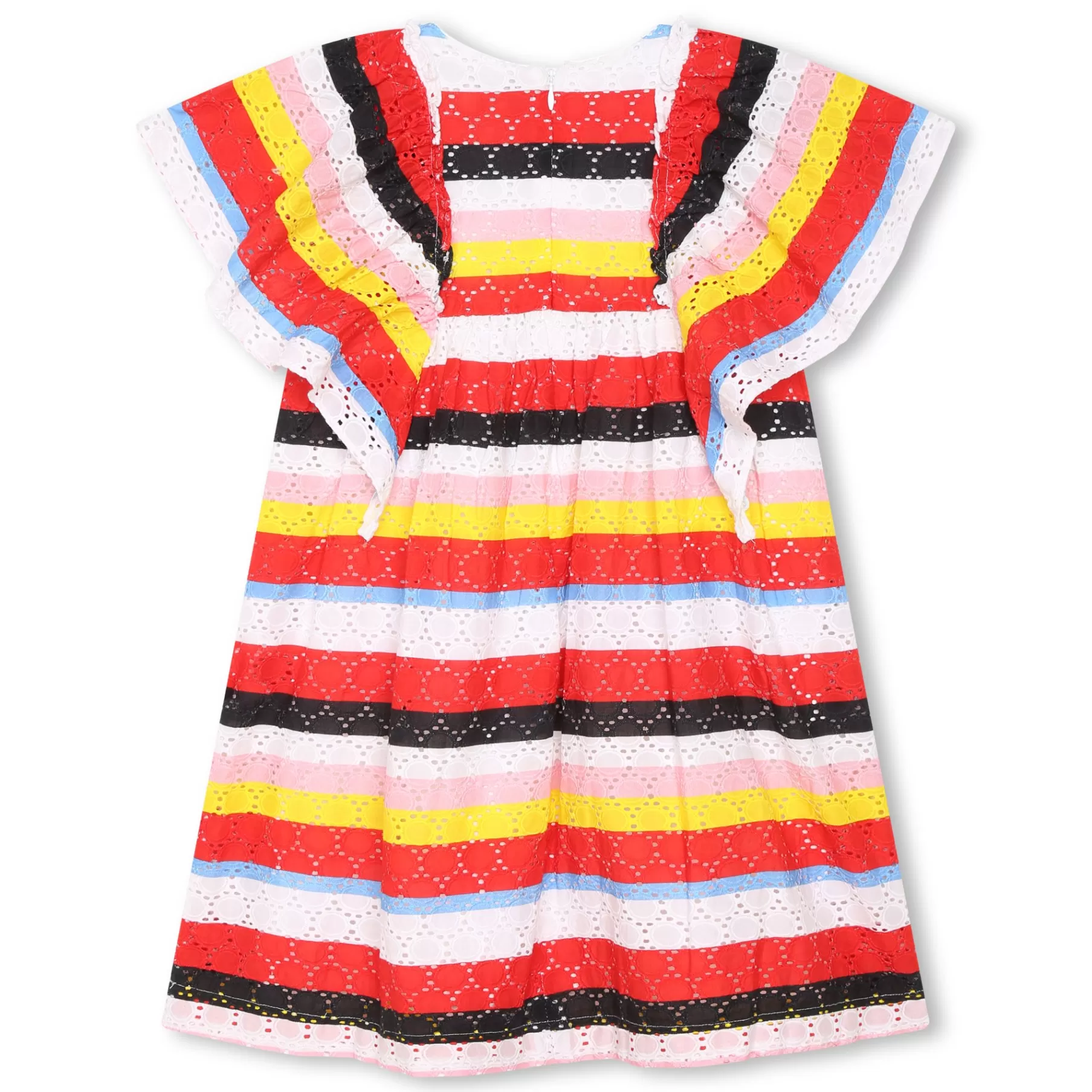 Fille SONIA RYKIEL Robe Rayee A Manches Courtes