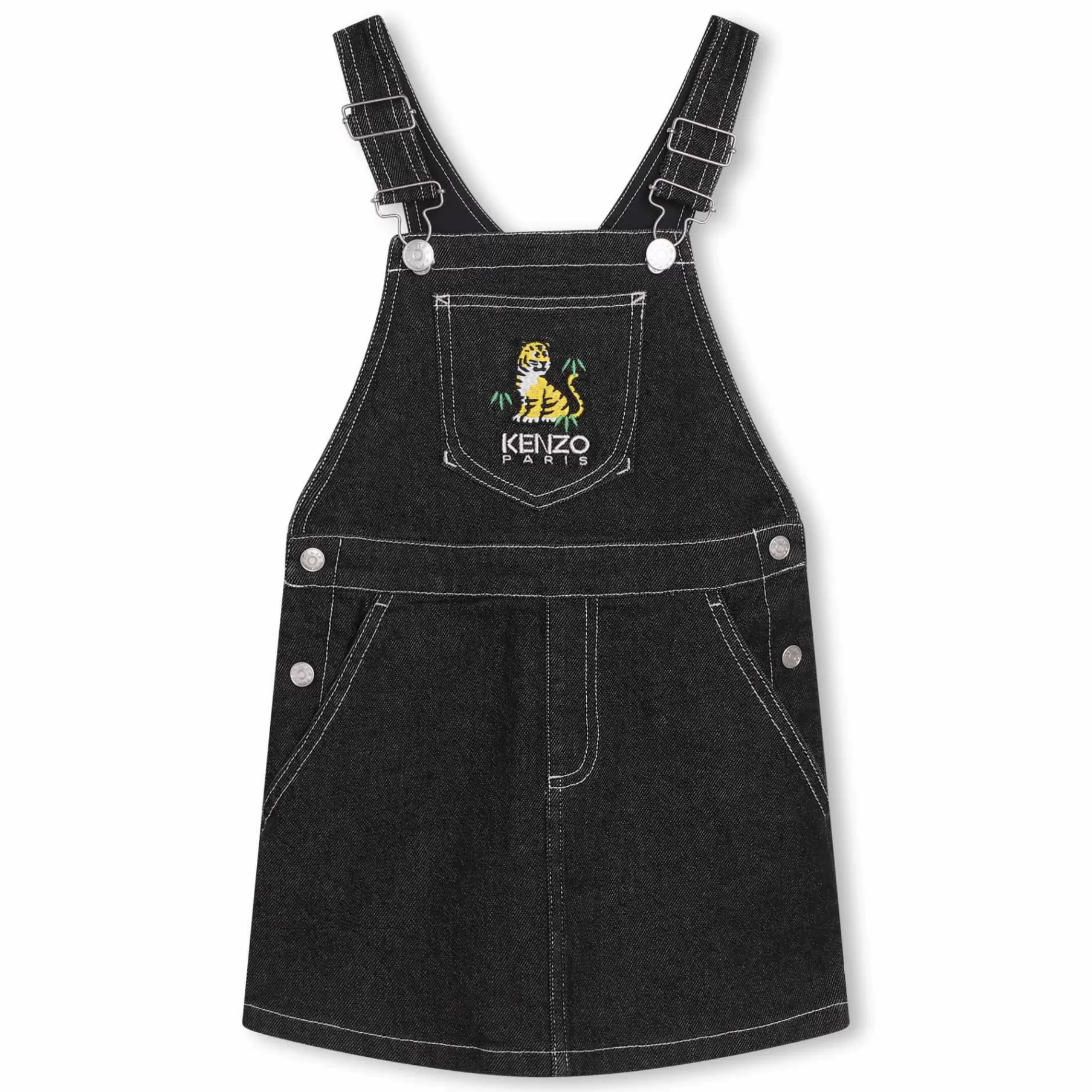 Fille KENZO KIDS Robe Salopette Brodee En Jean