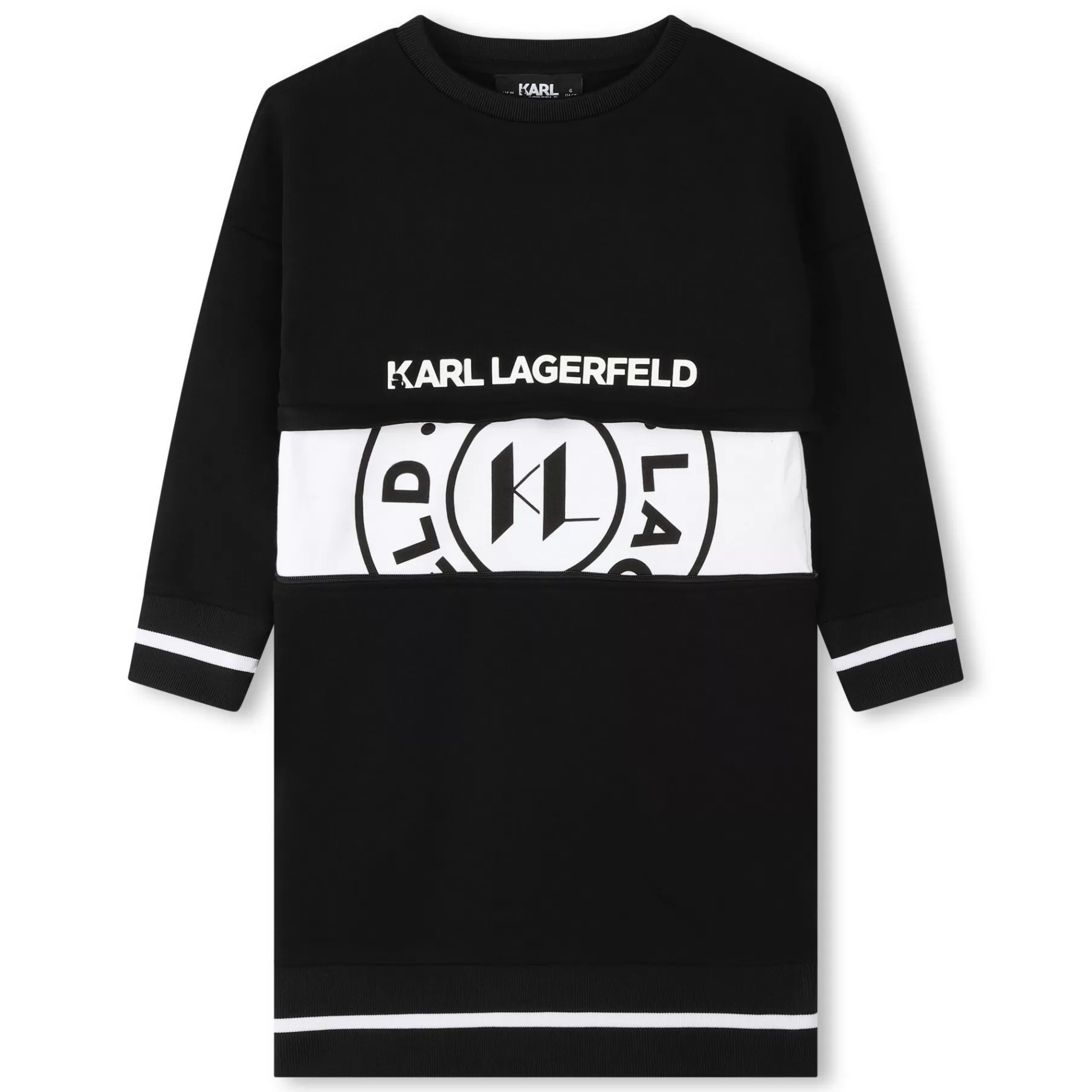Fille KARL LAGERFELD KIDS Robe Sweat-Shirt 2-En-1
