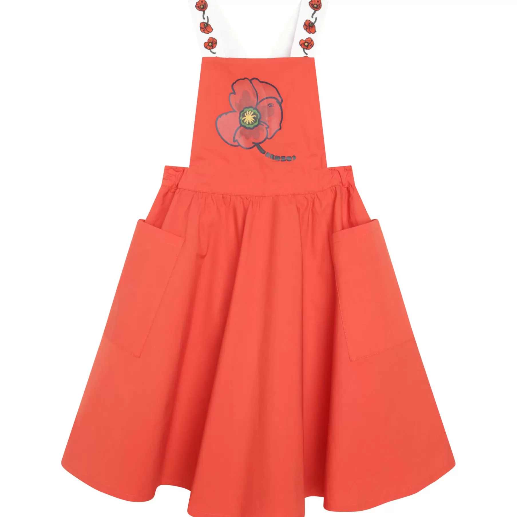 Fille KENZO KIDS Robe Tablier En Popeline Coton