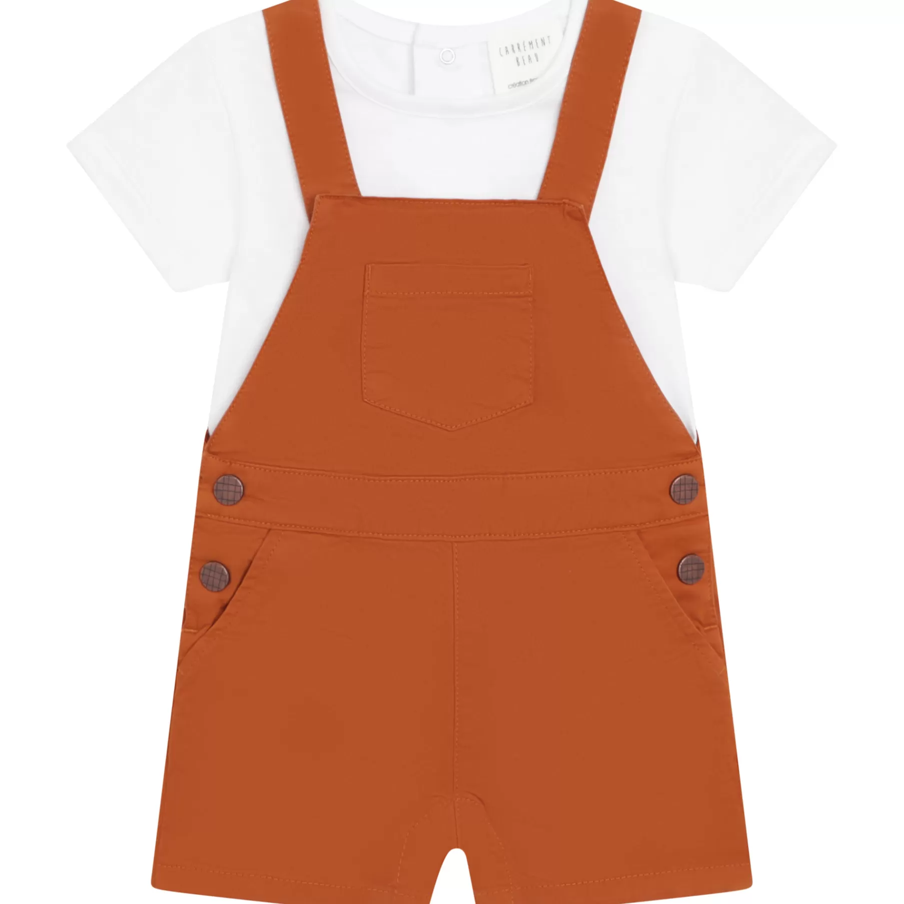 Garçon CARREMENT BEAU Salopette Short Et T-Shirt