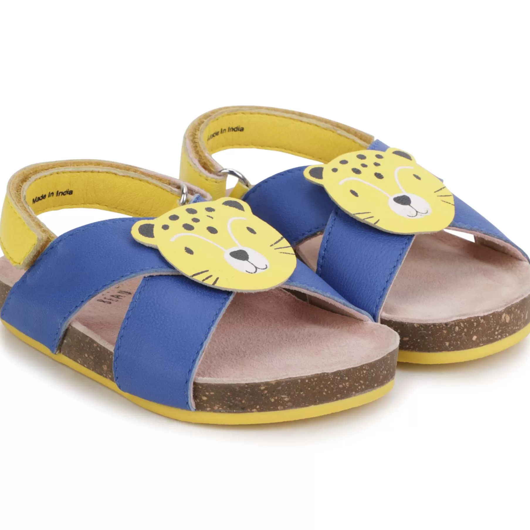 Garçon CARREMENT BEAU Sandales A Scratch En Cuir
