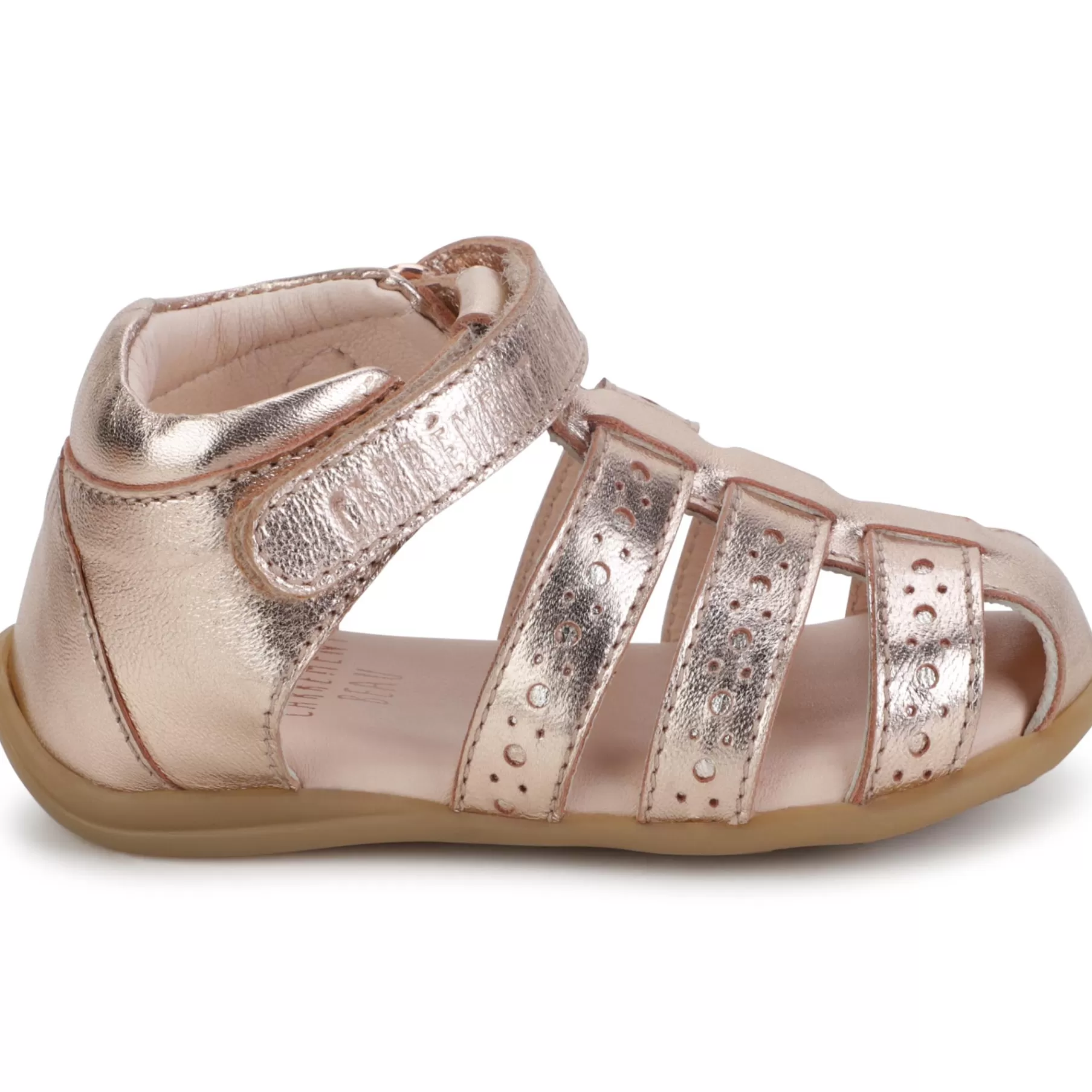 Fille CARREMENT BEAU Sandales A Scratch En Cuir