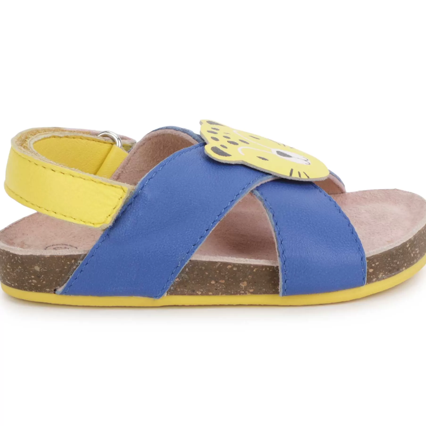 Garçon CARREMENT BEAU Sandales A Scratch En Cuir