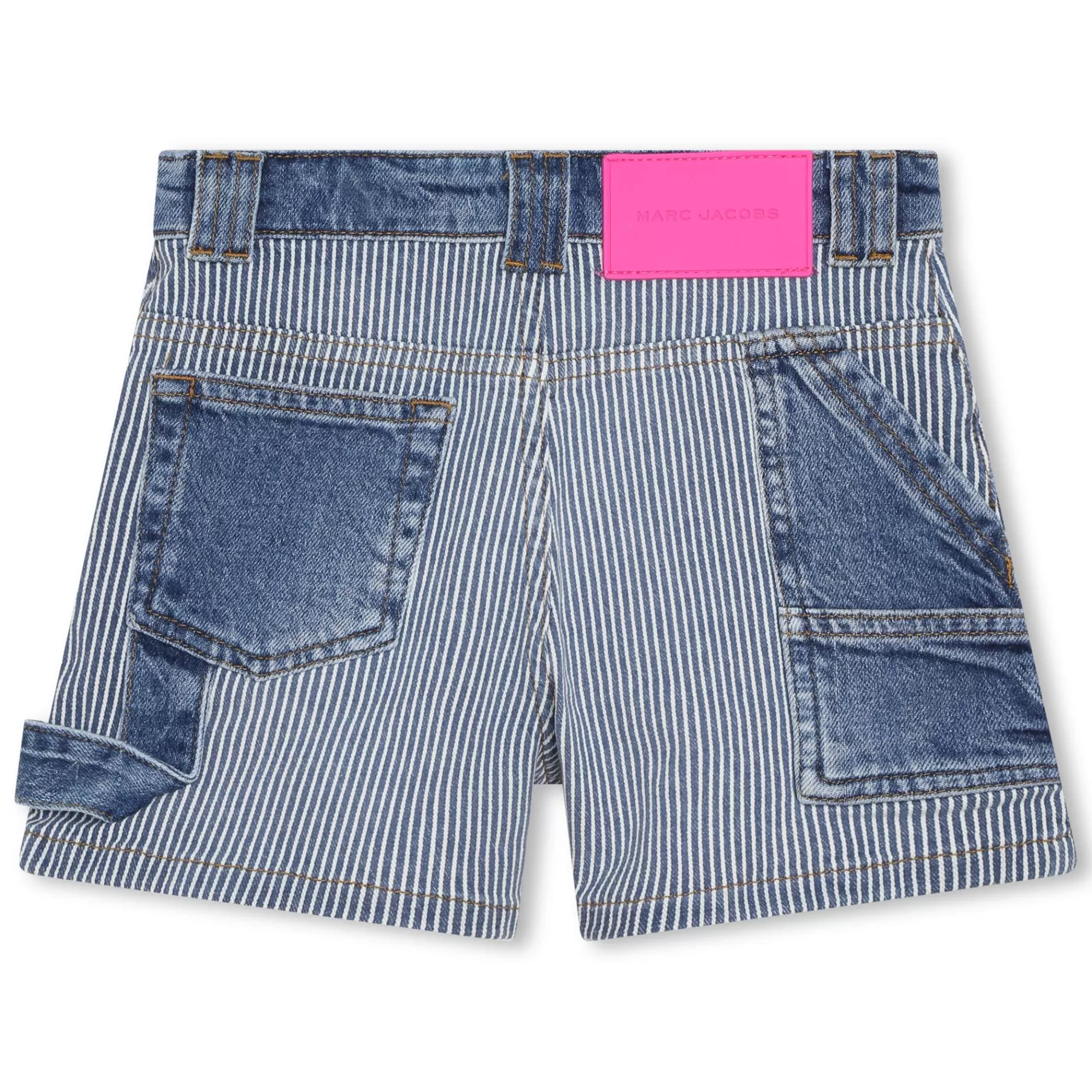Fille MARC JACOBS Short 5 Poches En Denim Raye