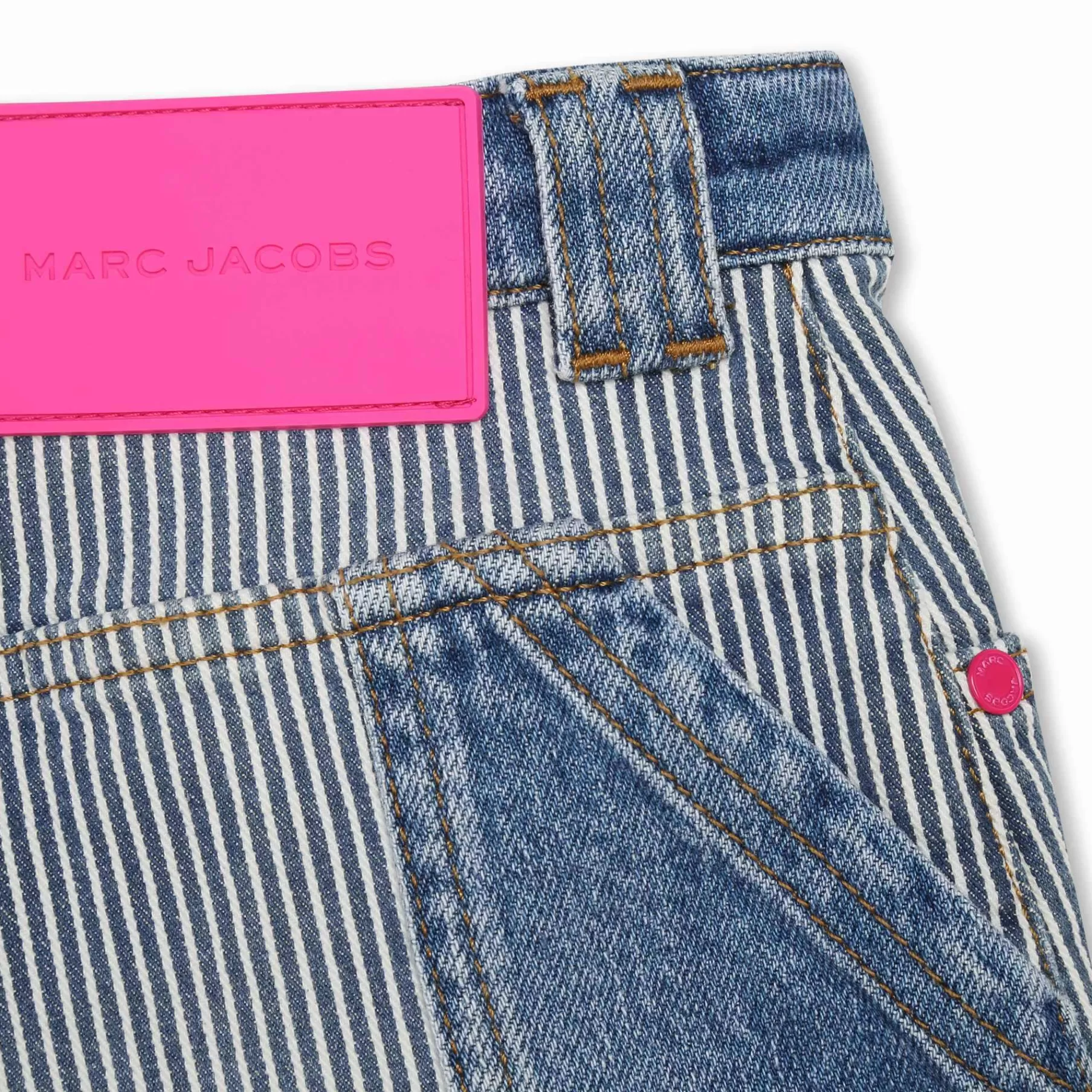 Fille MARC JACOBS Short 5 Poches En Denim Raye