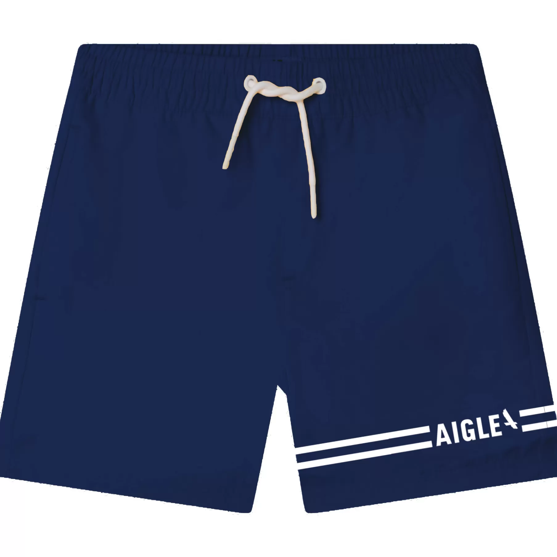 Garçon AIGLE Short De Bain Rayures Et Logo