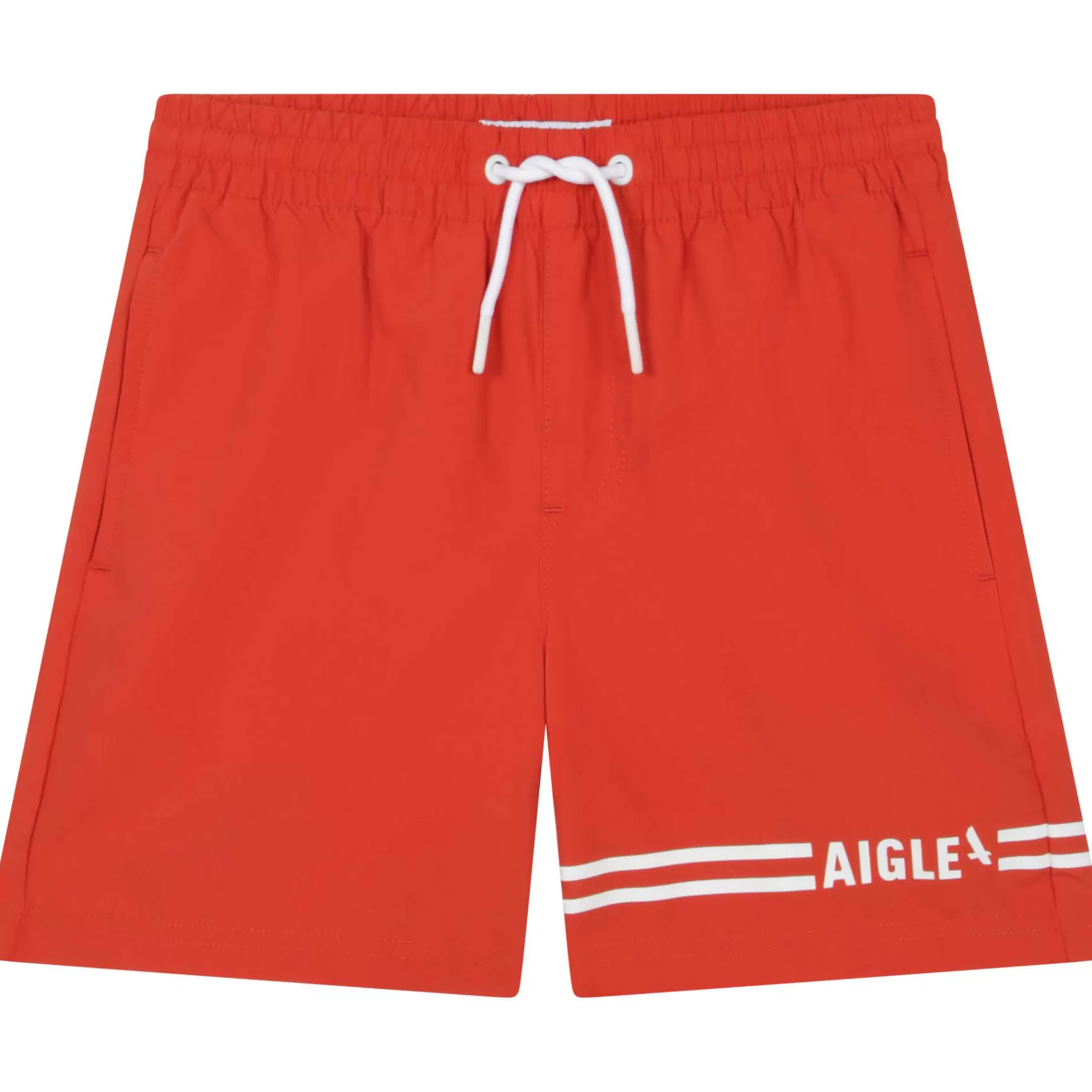 Garçon AIGLE Short De Bain Rayures Et Logo