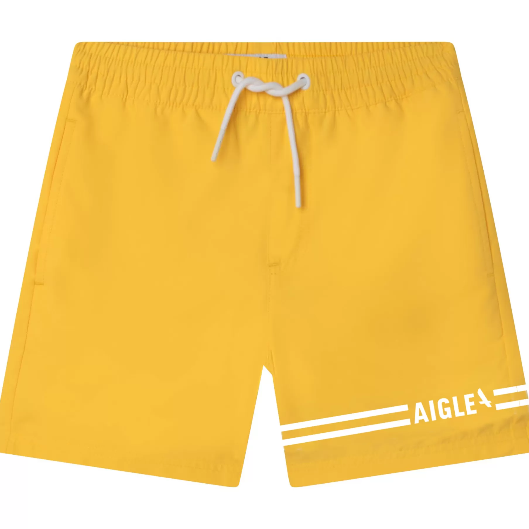 Garçon AIGLE Short De Bain Rayures Et Logo