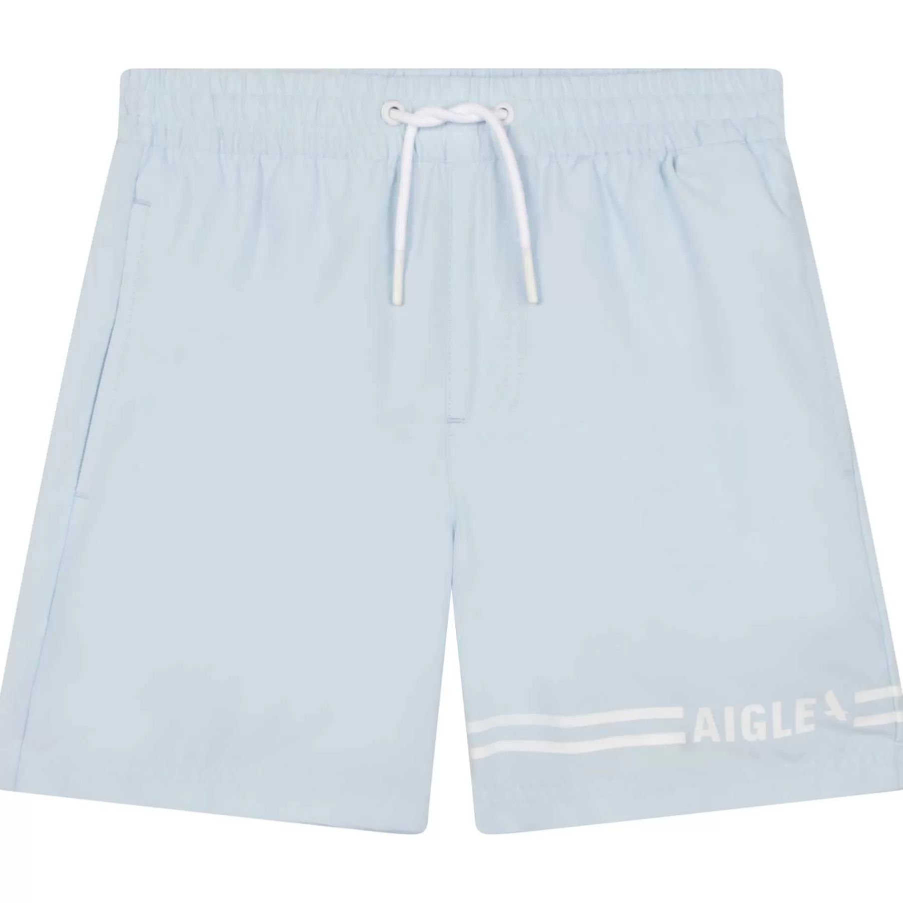 Garçon AIGLE Short De Bain Rayures Et Logo