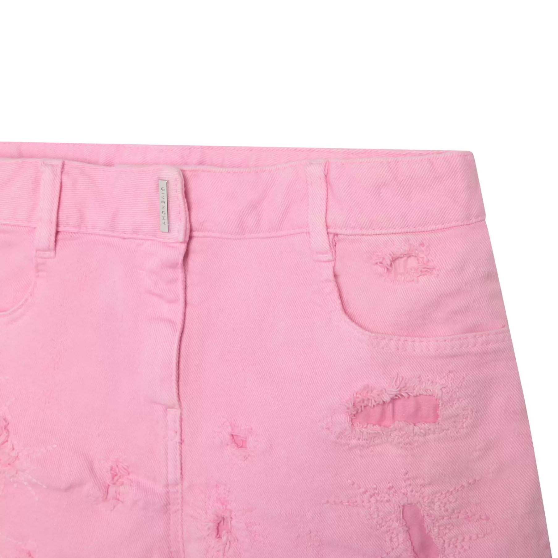 Fille GIVENCHY Short En Serge Effet Use
