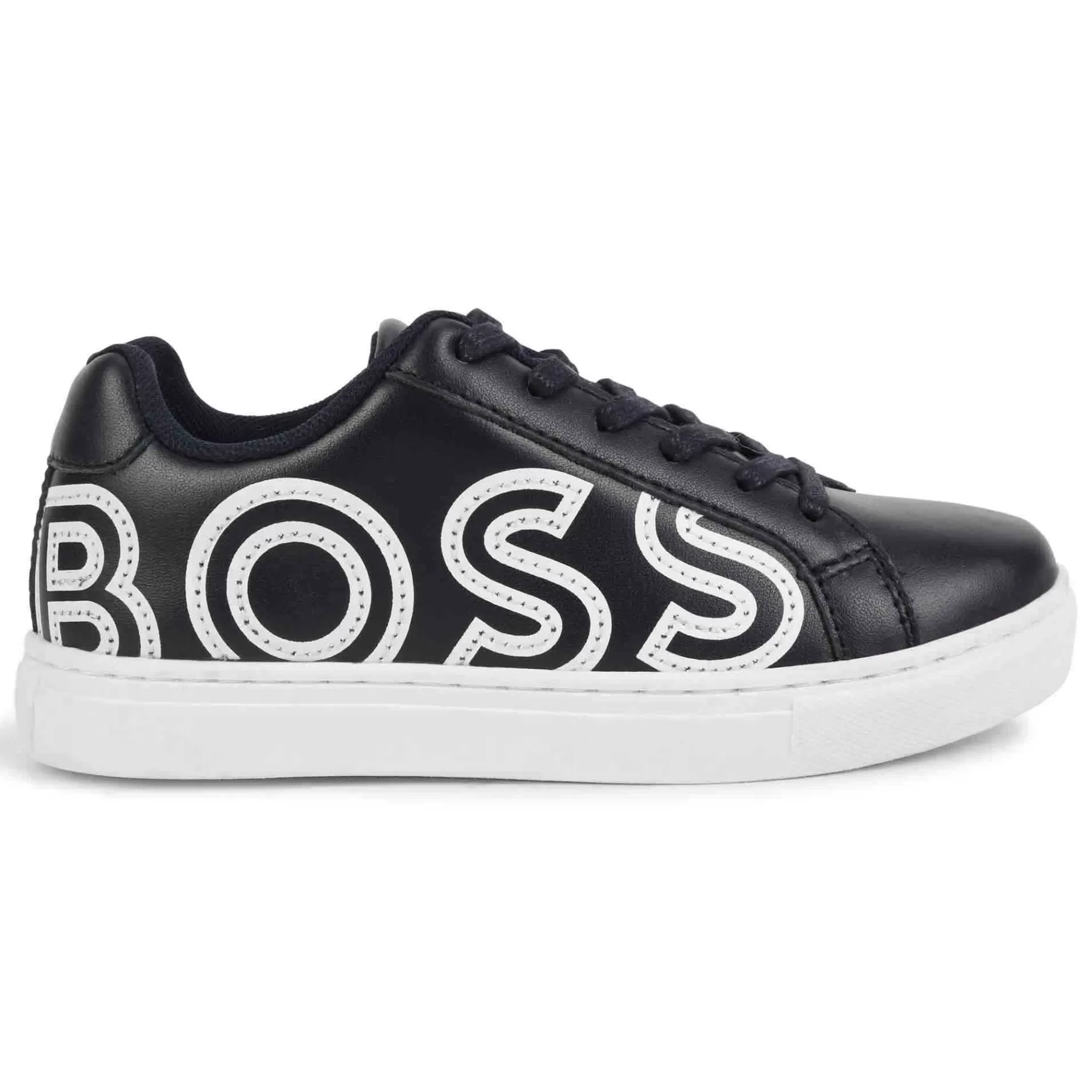 Garçon BOSS Sneakers En Cuir A Lacets