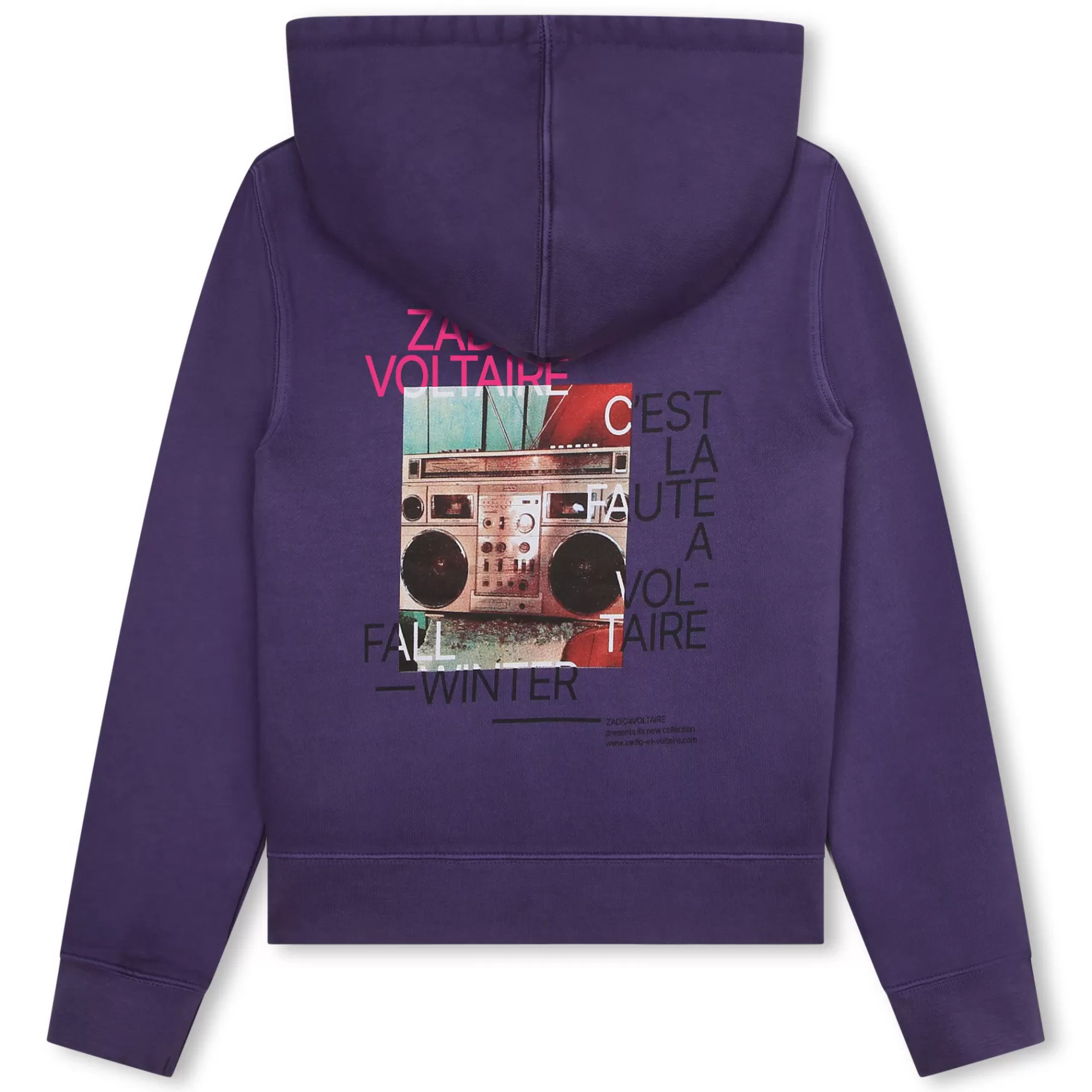 Fille ZADIG & VOLTAIRE Sweat-Shirt A Capuche Molleton