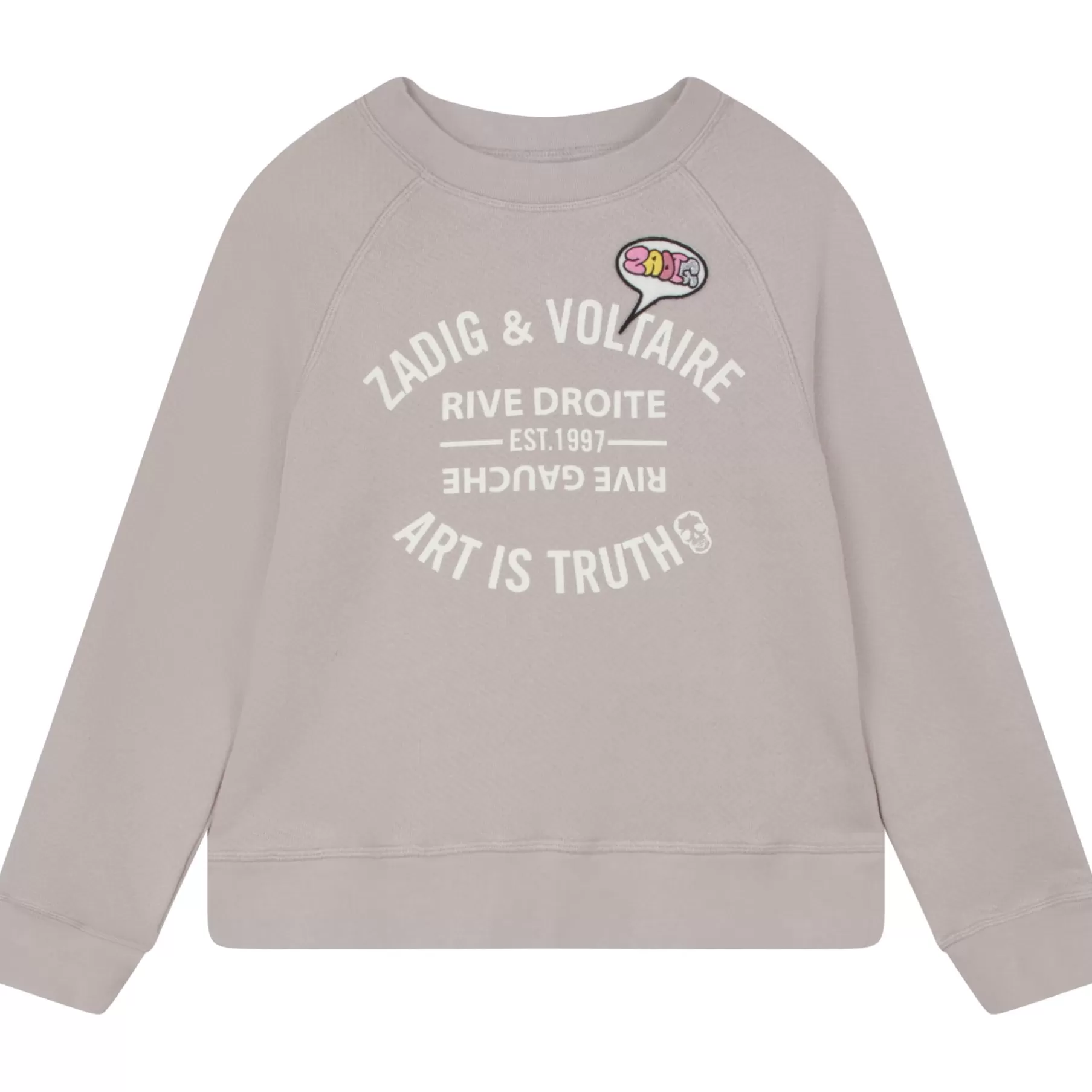 Fille ZADIG & VOLTAIRE Sweat-Shirt En Coton Col Rond