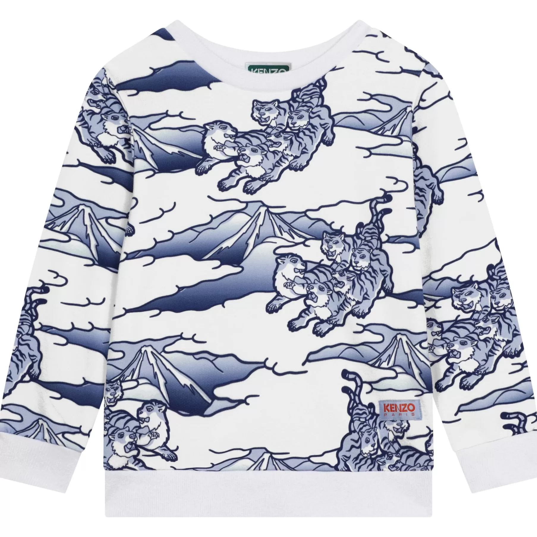 Garçon KENZO KIDS Sweat-Shirt En Coton Imprime